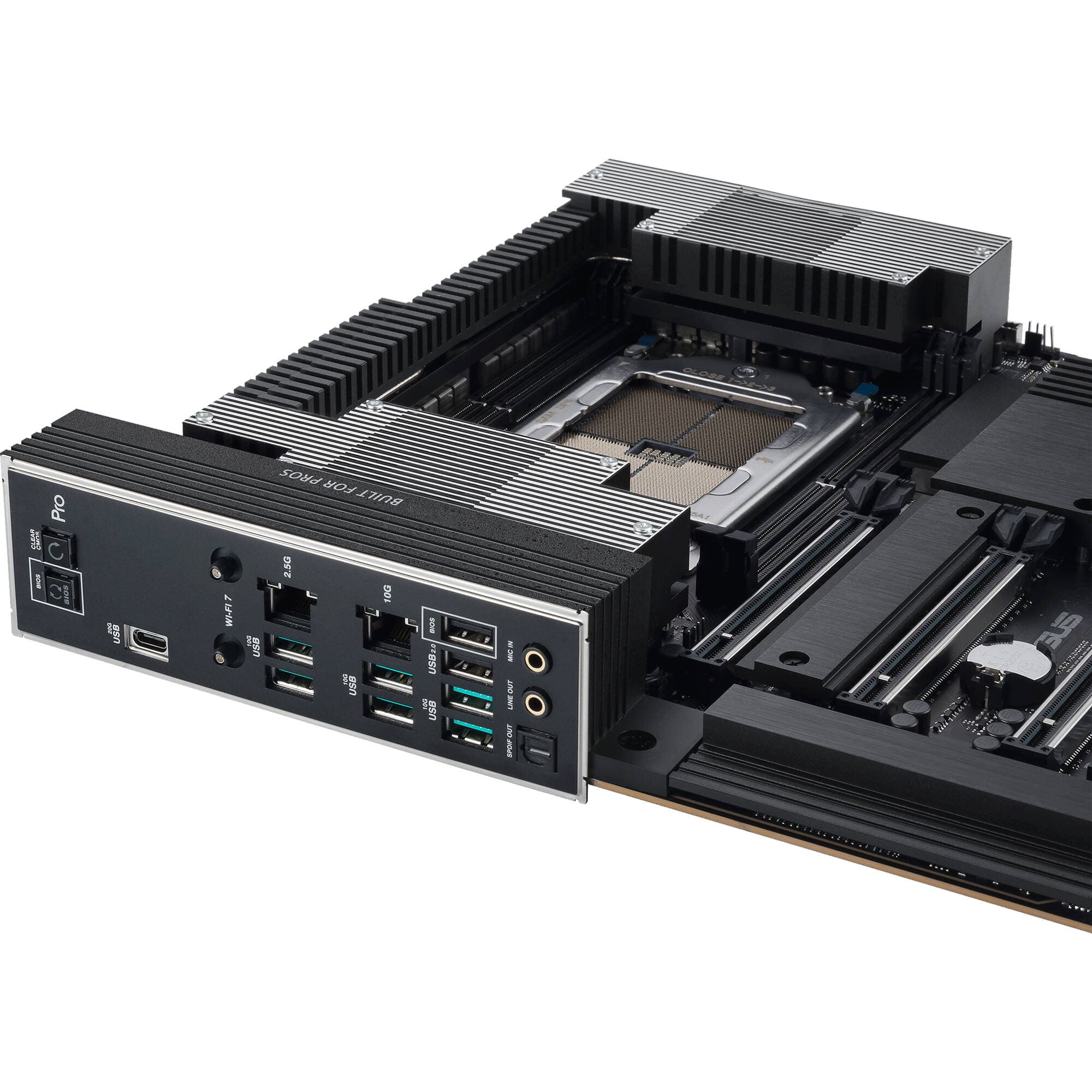 ASUS PRO WS TRX50-SAGE WIFI workstation motherboard with TRX50 platform and integrated WiFi