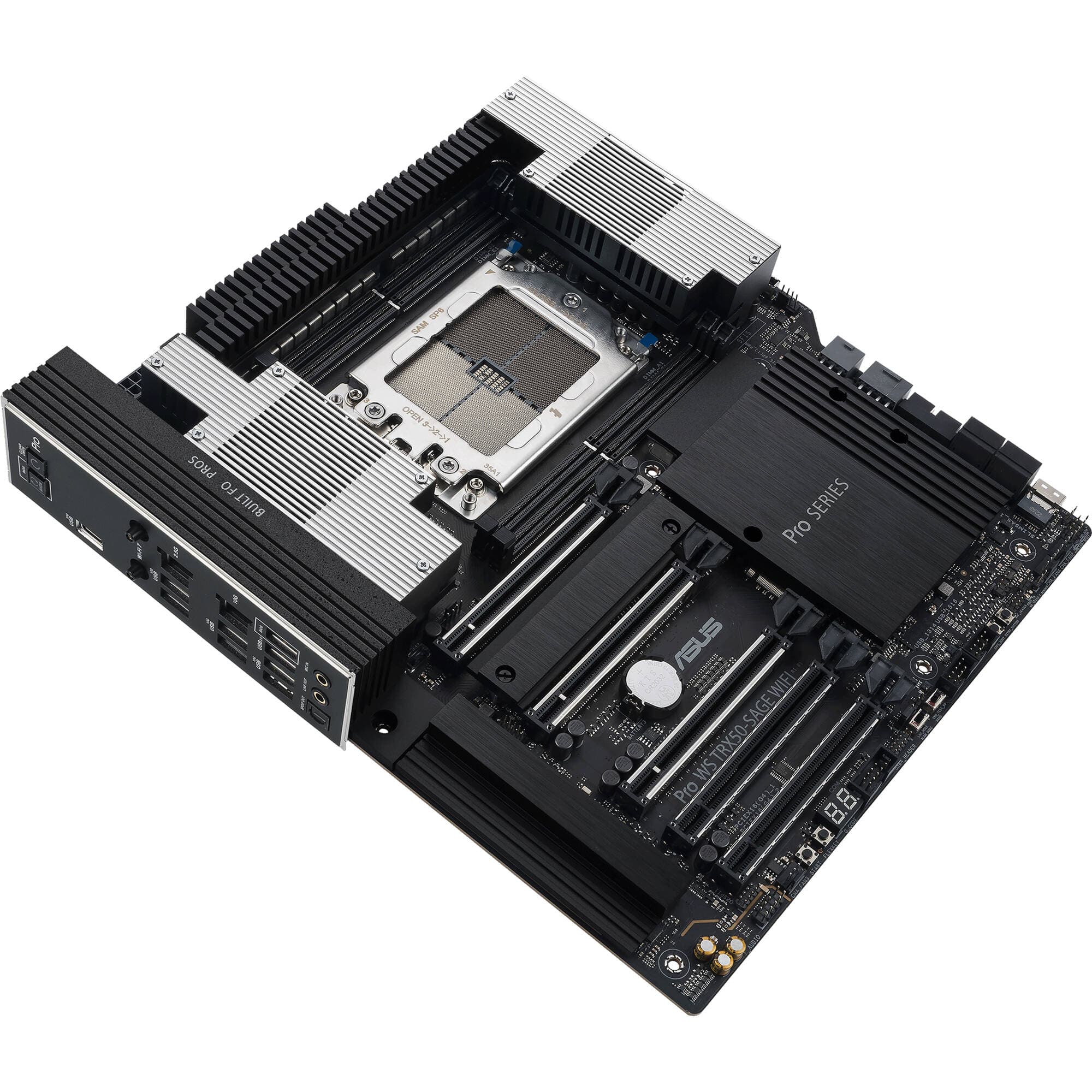 ASUS PRO WS TRX50-SAGE WIFI workstation motherboard with TRX50 platform and integrated WiFi
