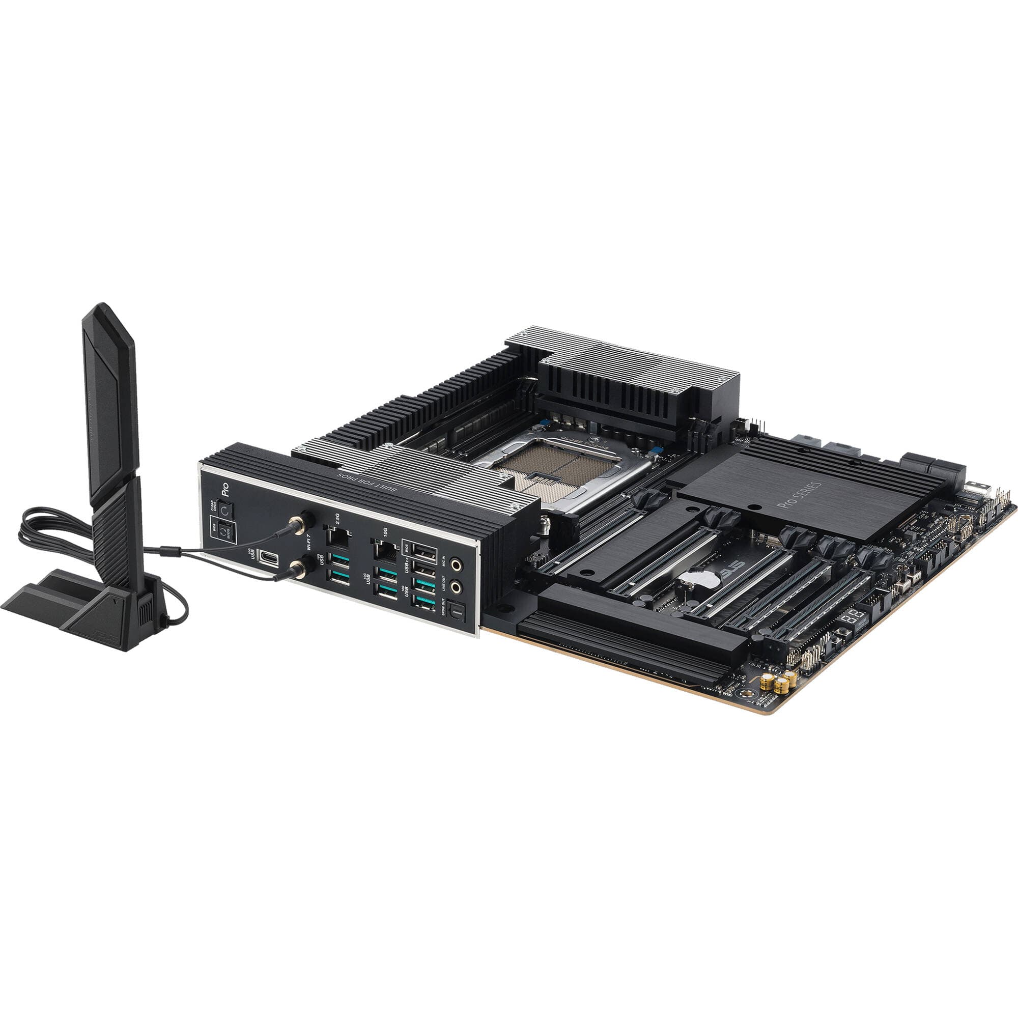 ASUS PRO WS TRX50-SAGE WIFI workstation motherboard with TRX50 platform and integrated WiFi