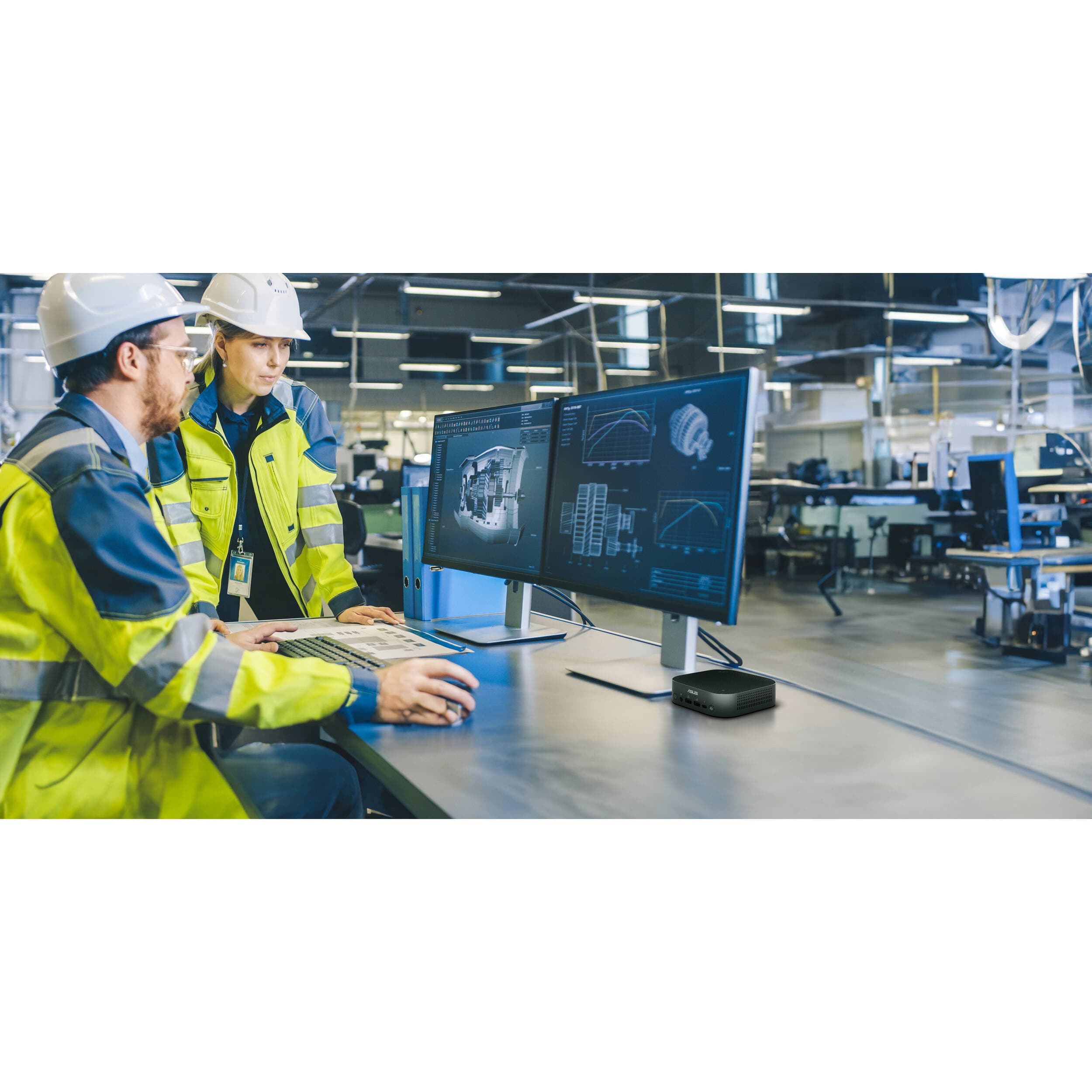 ASUS NUC 14 Pro AI Copilot+ mini PC with Core Ultra 7, 32 GB memory, 1 TB SSD, and VESA mount