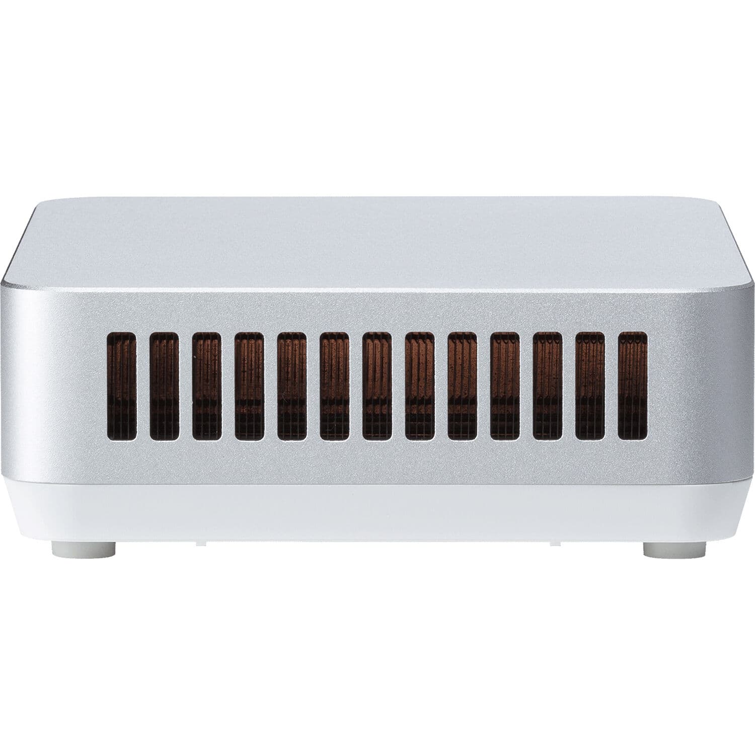 ASUS NUC 14 Pro+ barebone mini PC with Intel Core Ultra 9 185H, silver aluminum chassis, and VESA mount support