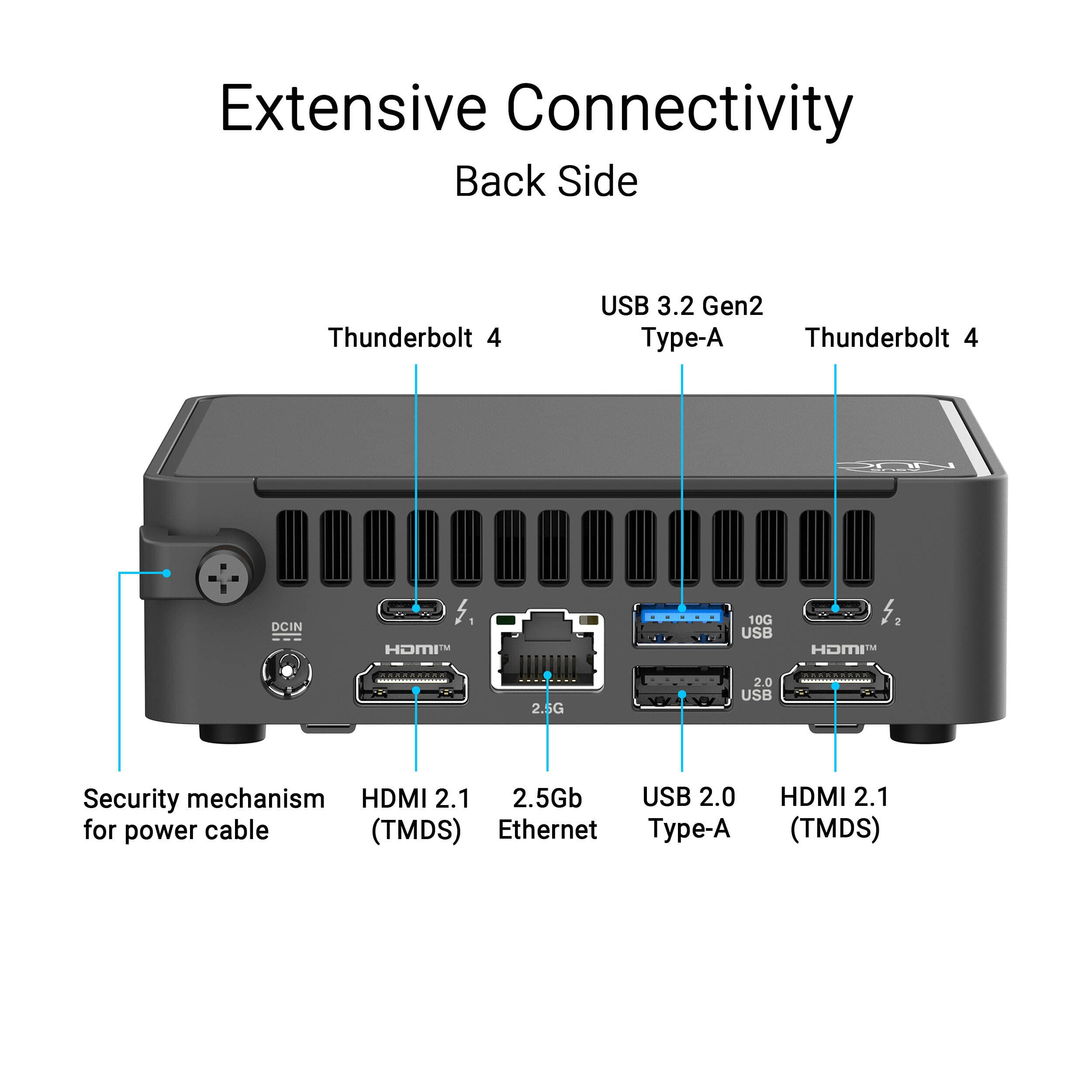 ASUS NUC 15 Pro Slim barebone mini PC with Core Ultra 5 235H vPro, Thunderbolt 4, Wi‑Fi 7, and VESA mount