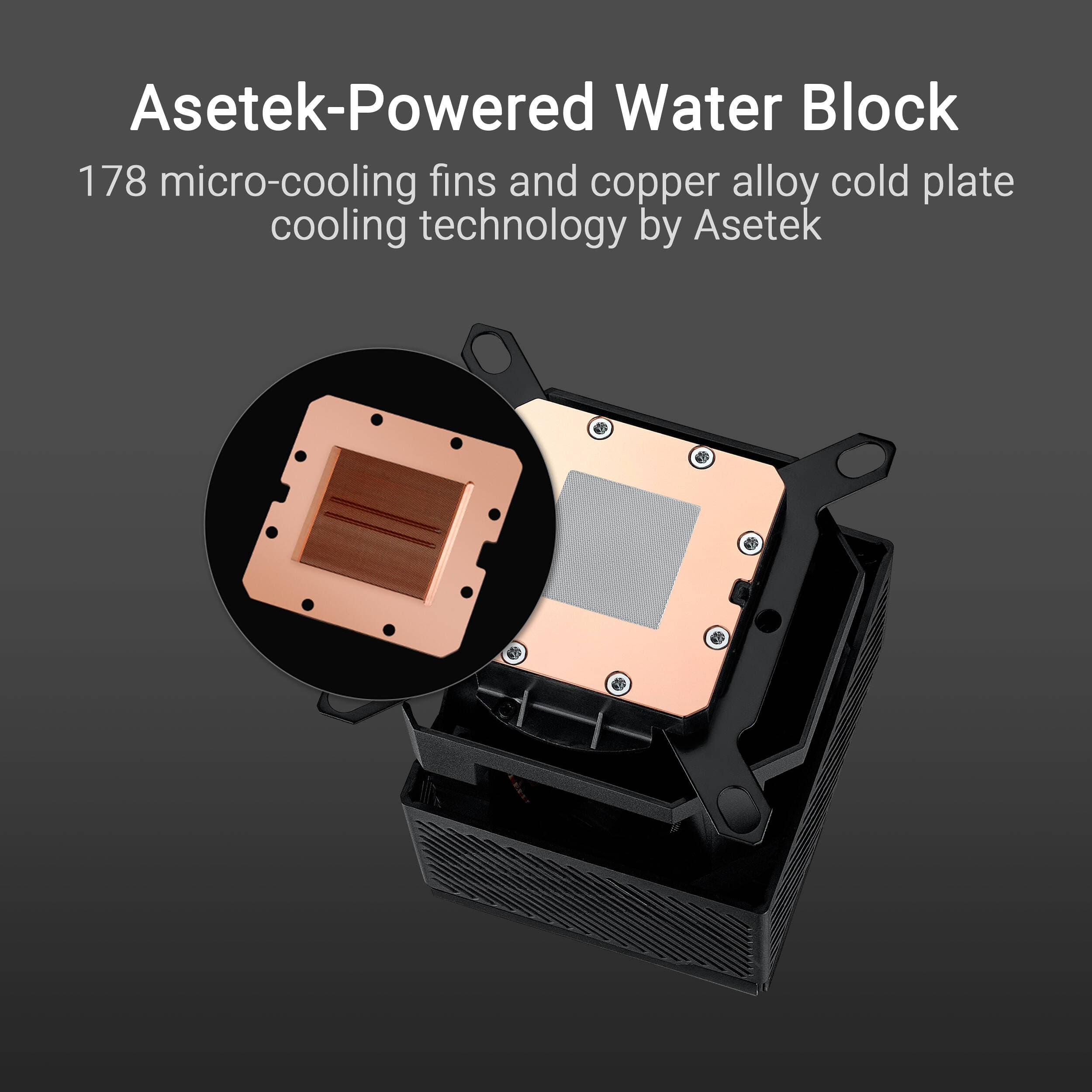 ASUS ROG RYUJIN III WB CPU water block with 3.5-inch LCD and black finish