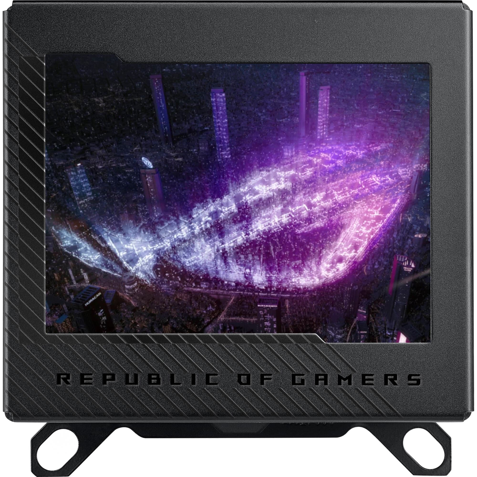 ASUS ROG RYUJIN III WB CPU water block with 3.5-inch LCD and black finish