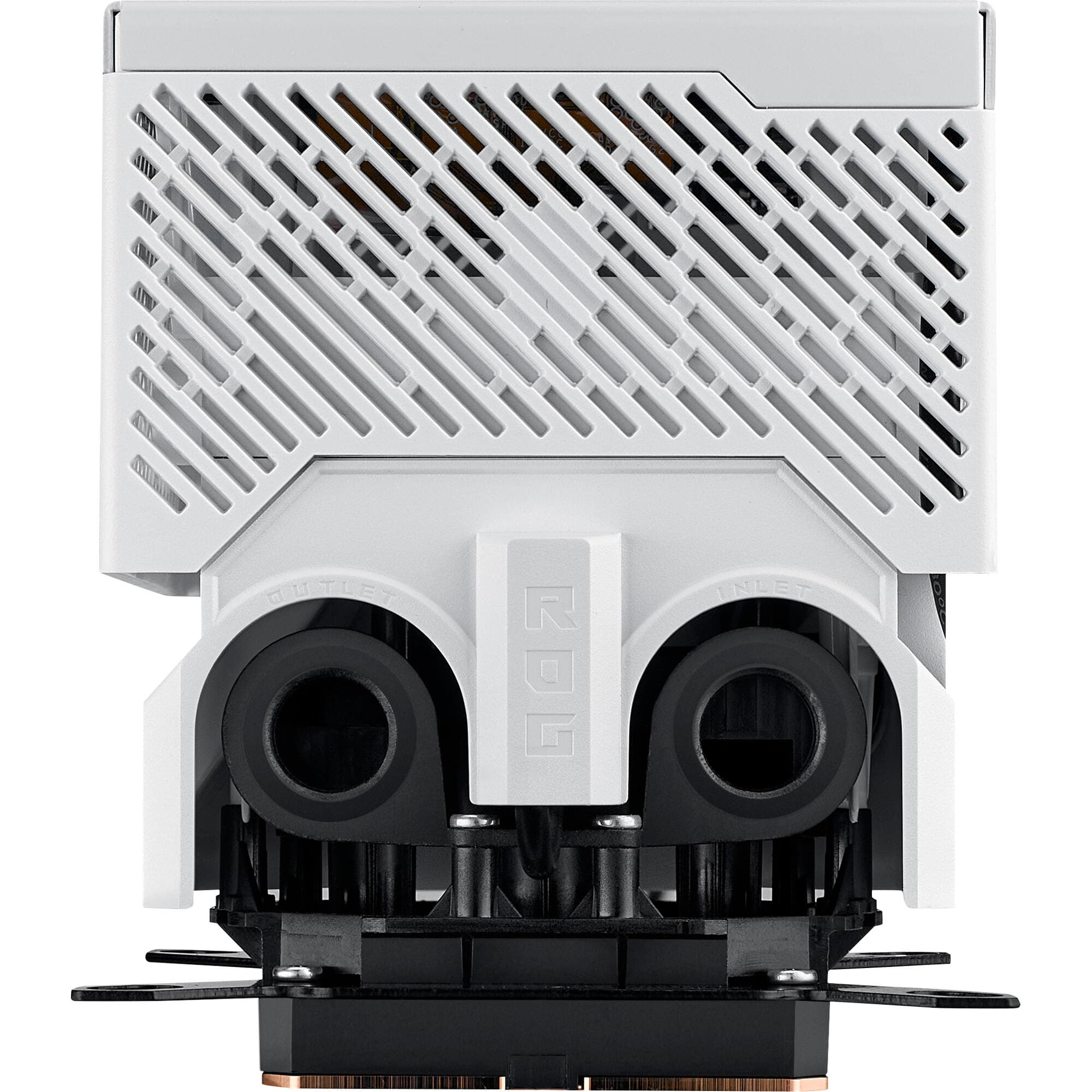 ASUS ROG RYUJIN III WB WHT white CPU water block with 3.5-inch LCD display