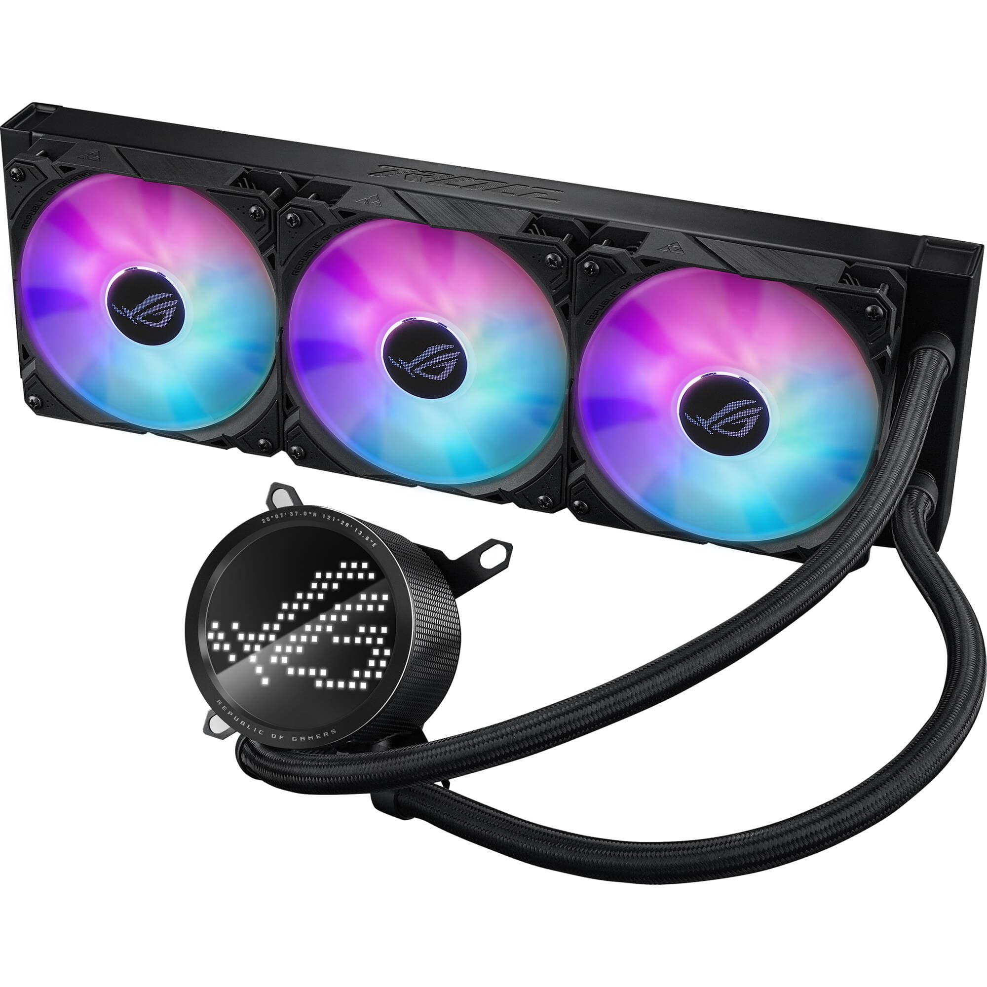 ASUS ROG Ryuo III 360 ARGB AIO CPU Cooler | 360 mm, LCD, Enterprise