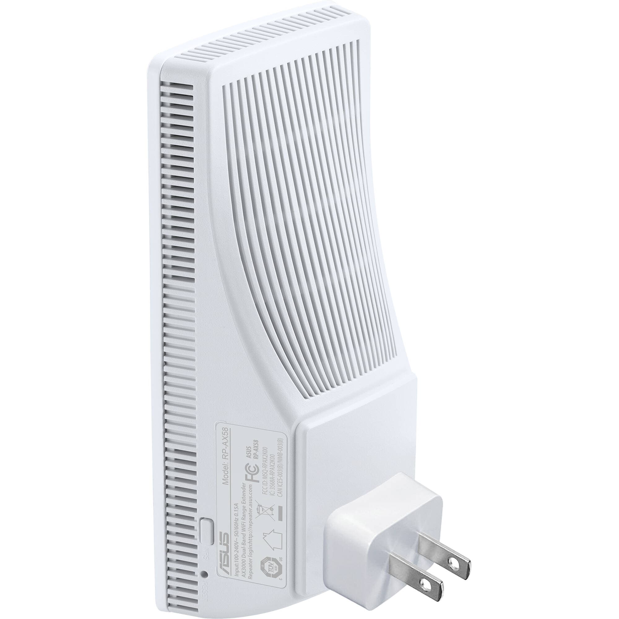 ASUS RP-AX58 AX3000 WiFi 6 range extender with Gigabit Ethernet and AiMesh support