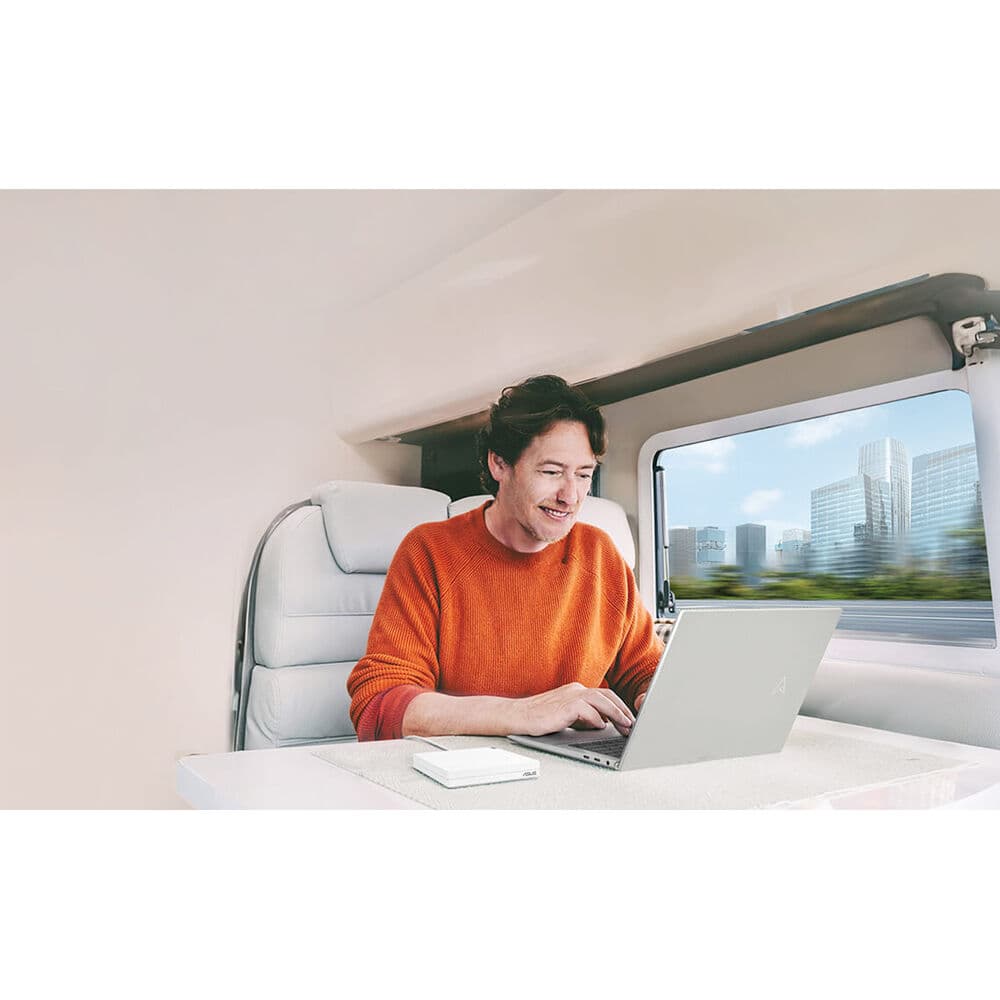 ASUS RT-AX57 Go Wi‑Fi 6 travel router for mobile tethering, public Wi‑Fi, and VPN use
