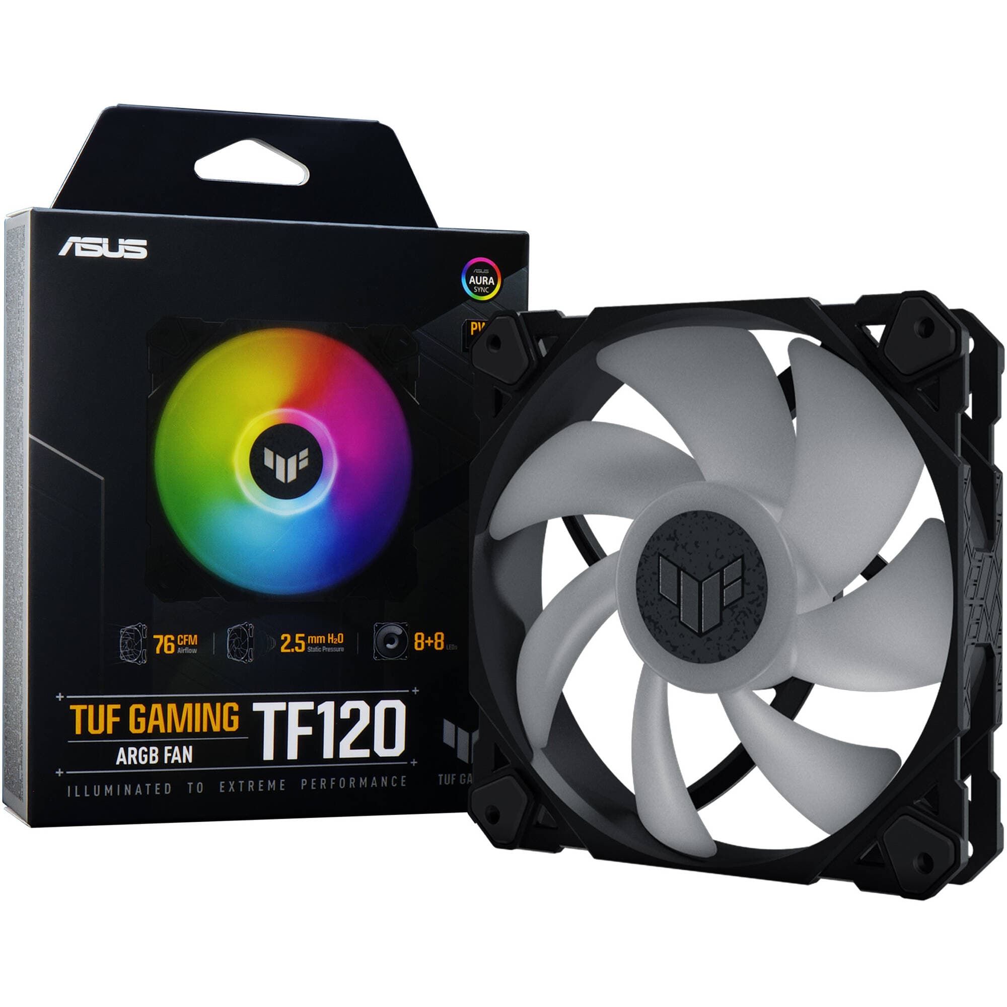 ASUS TUF GAMING TF120 ARGB 120 mm Fan | PWM, ARGB, Enterprise