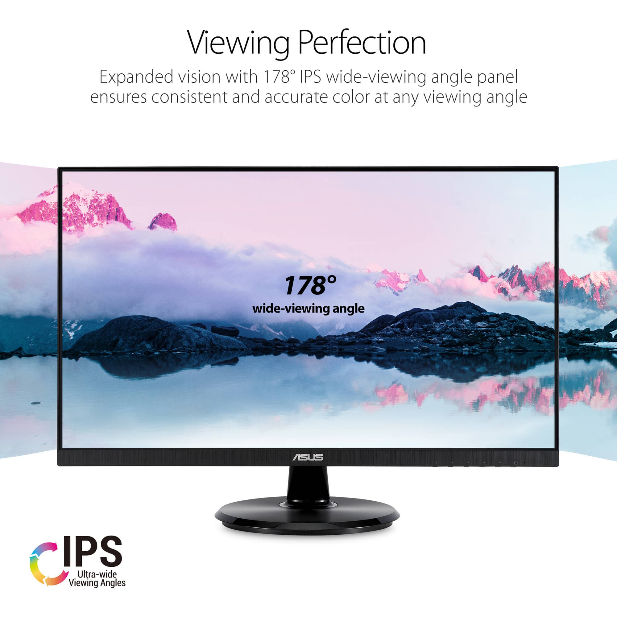 ASUS VA24DQ 23.8-inch Full HD IPS monitor with frameless bezel and HDMI