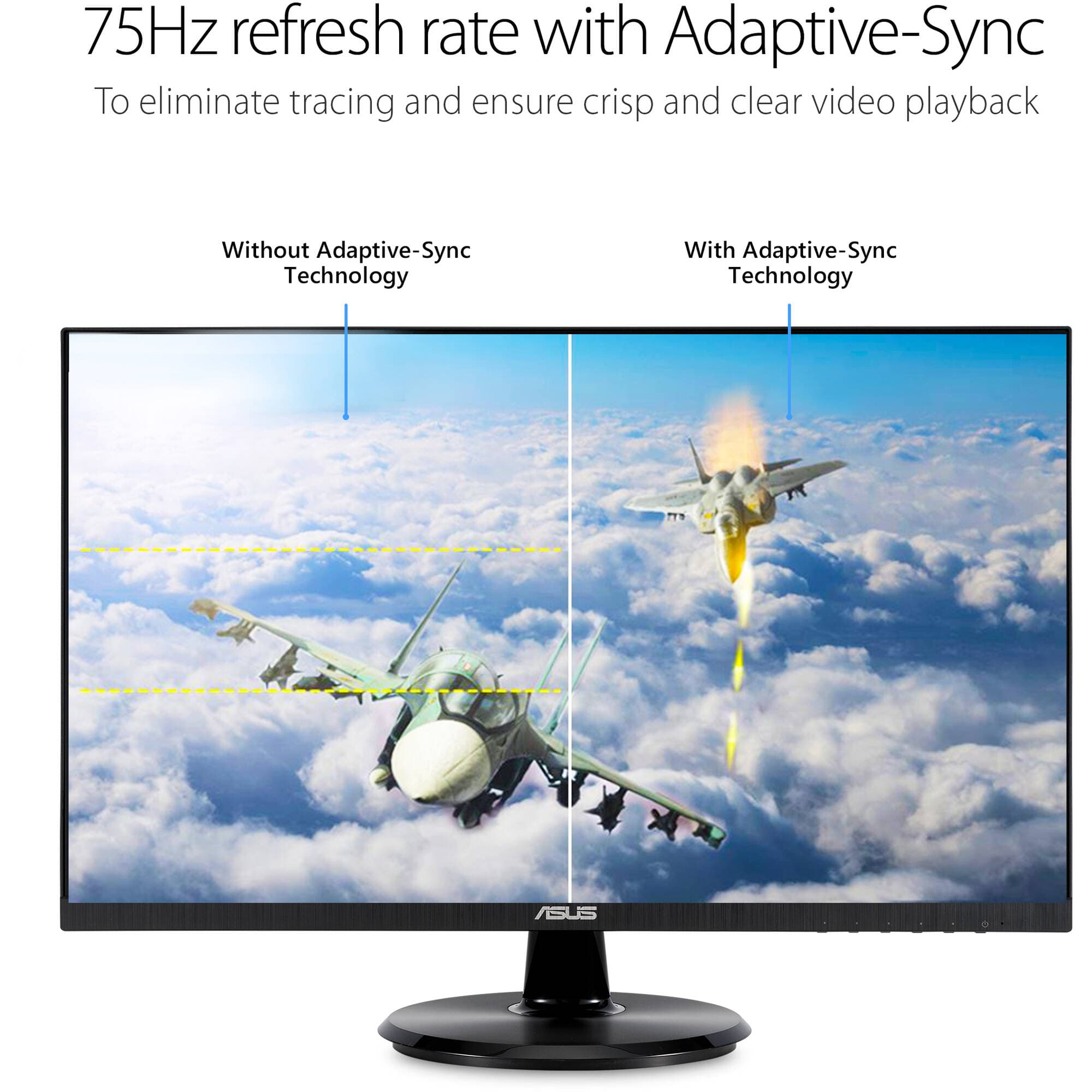 ASUS VA24DQ 23.8-inch Full HD IPS monitor with frameless bezel and HDMI