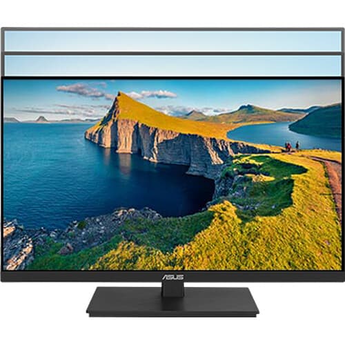 ASUS VA24ECPSN 23.8-inch Full HD IPS docking monitor with USB-C, RJ45, HDMI, and height-adjustable stand