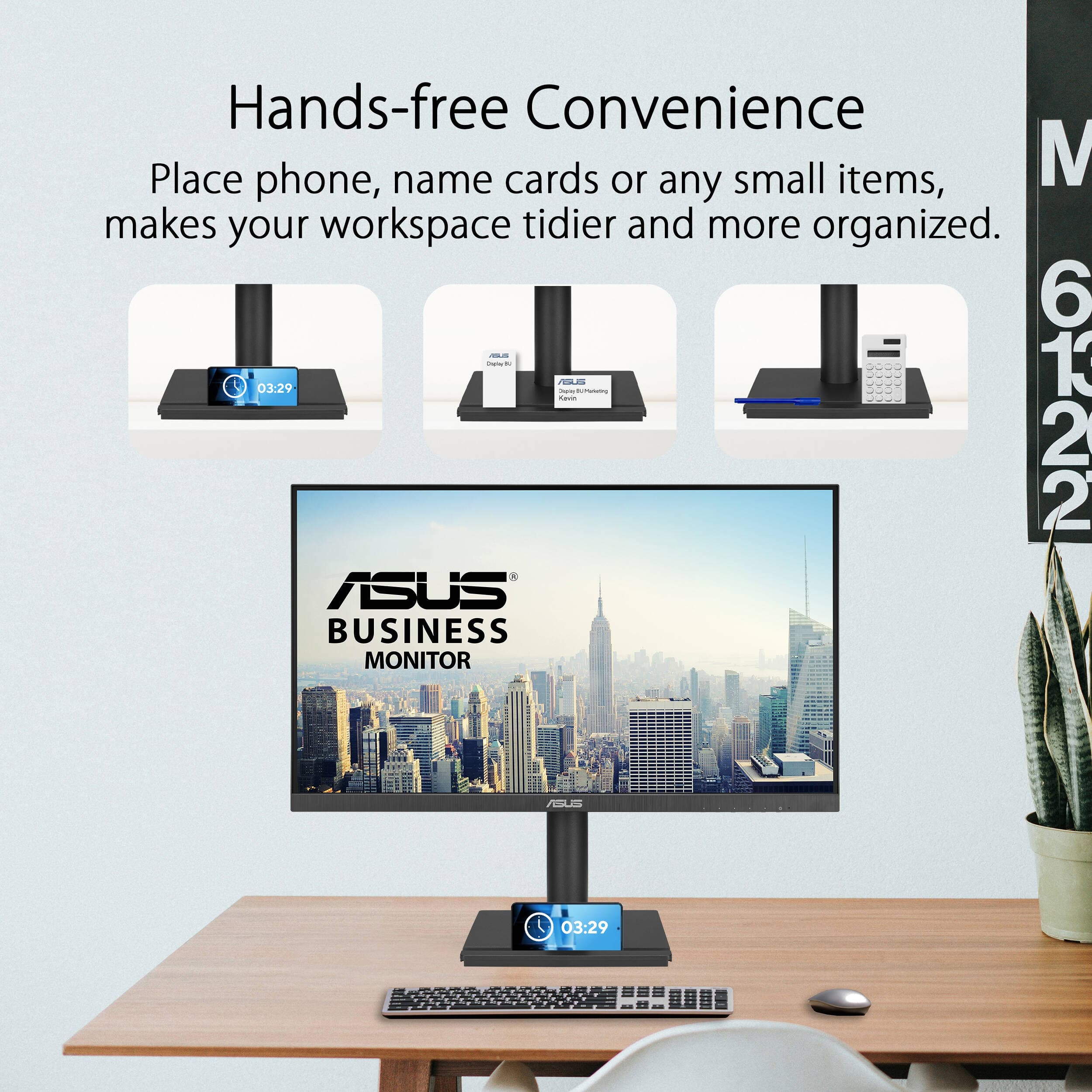 ASUS VA27DQFS 27-inch IPS Full HD monitor with ergonomic stand and VESA support