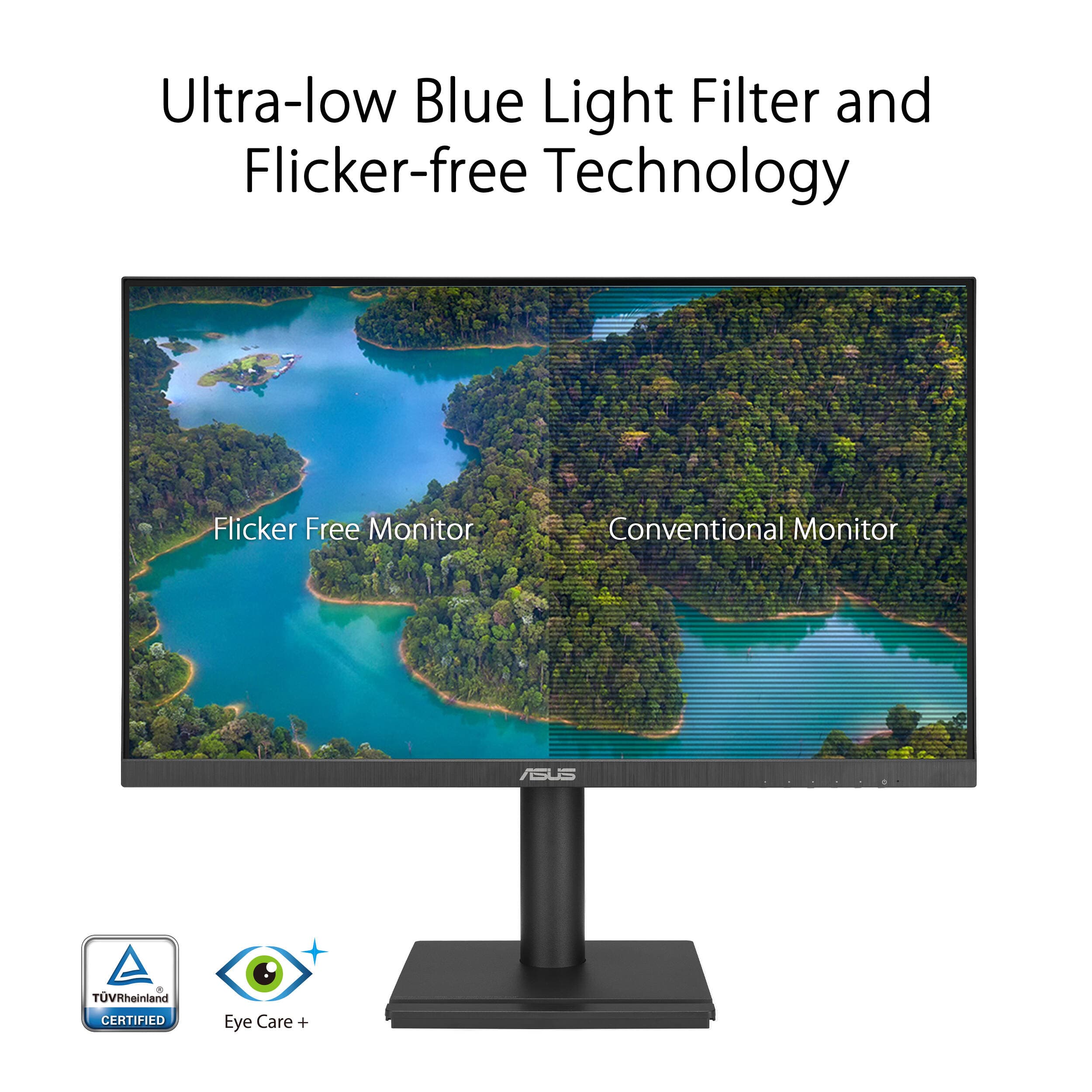 ASUS VA27DQFS 27-inch IPS Full HD monitor with ergonomic stand and VESA support