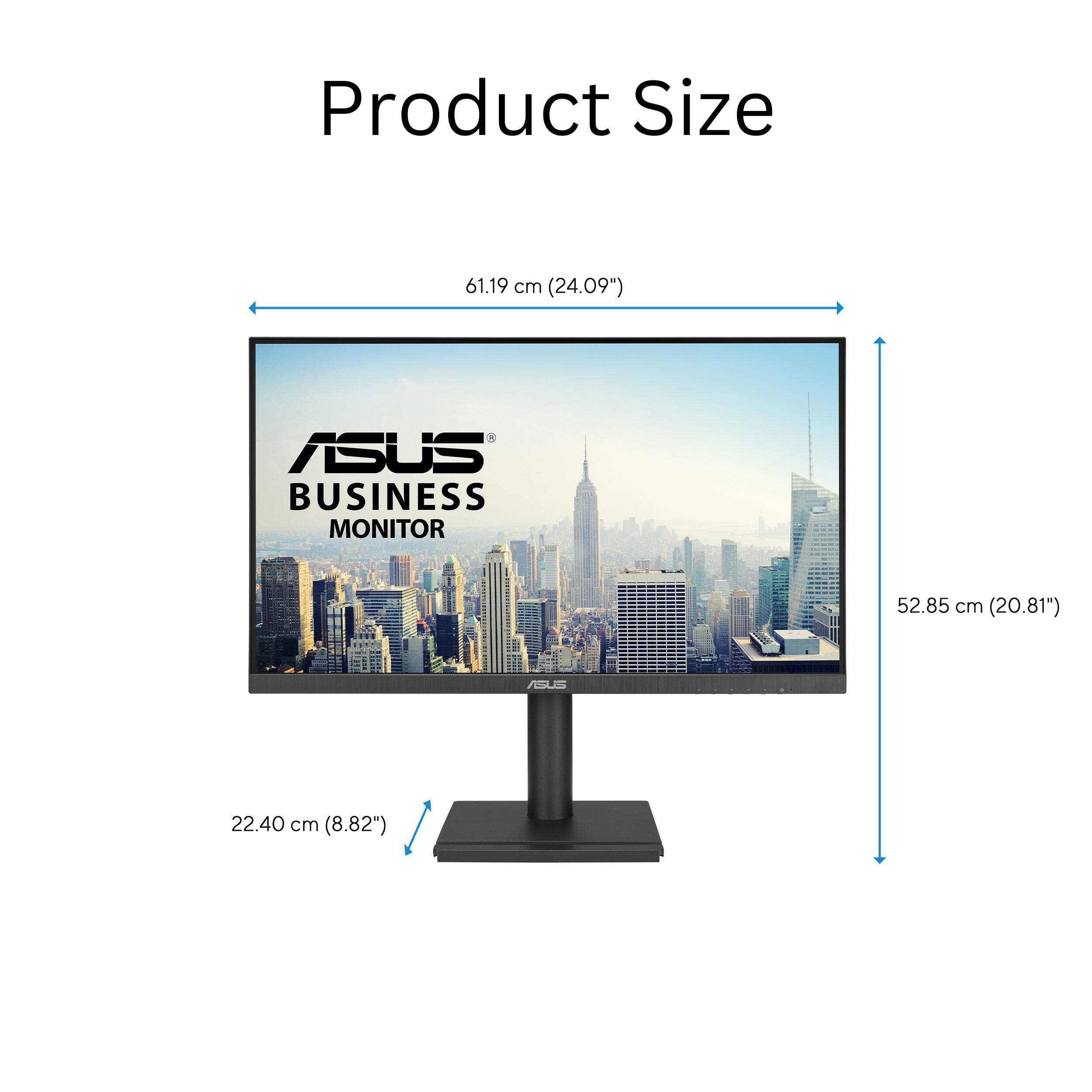 ASUS VA27DQFS 27-inch IPS Full HD monitor with ergonomic stand and VESA support