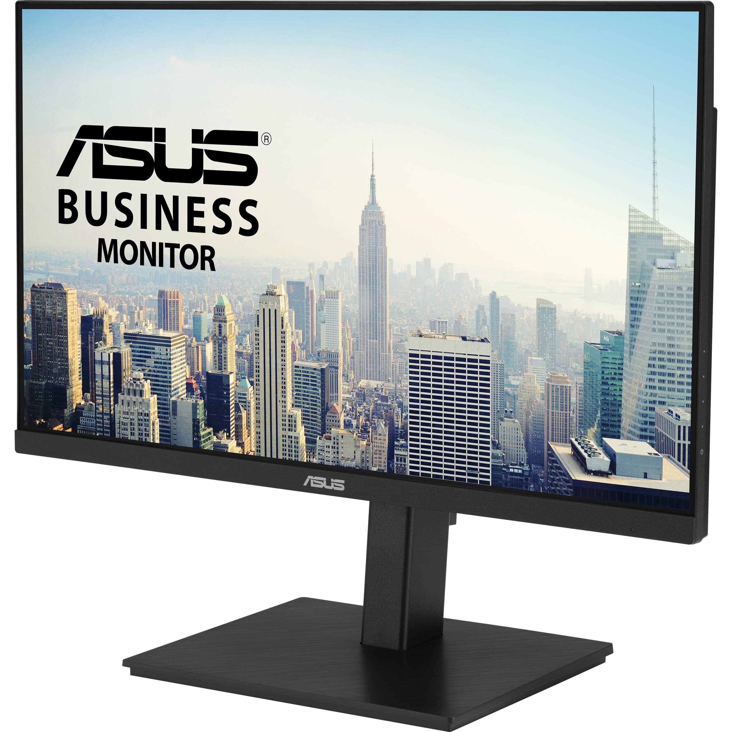ASUS VA27ECPSN 27-inch Full HD IPS docking monitor with USB-C, RJ45, DisplayPort, HDMI, and height-adjustable stand