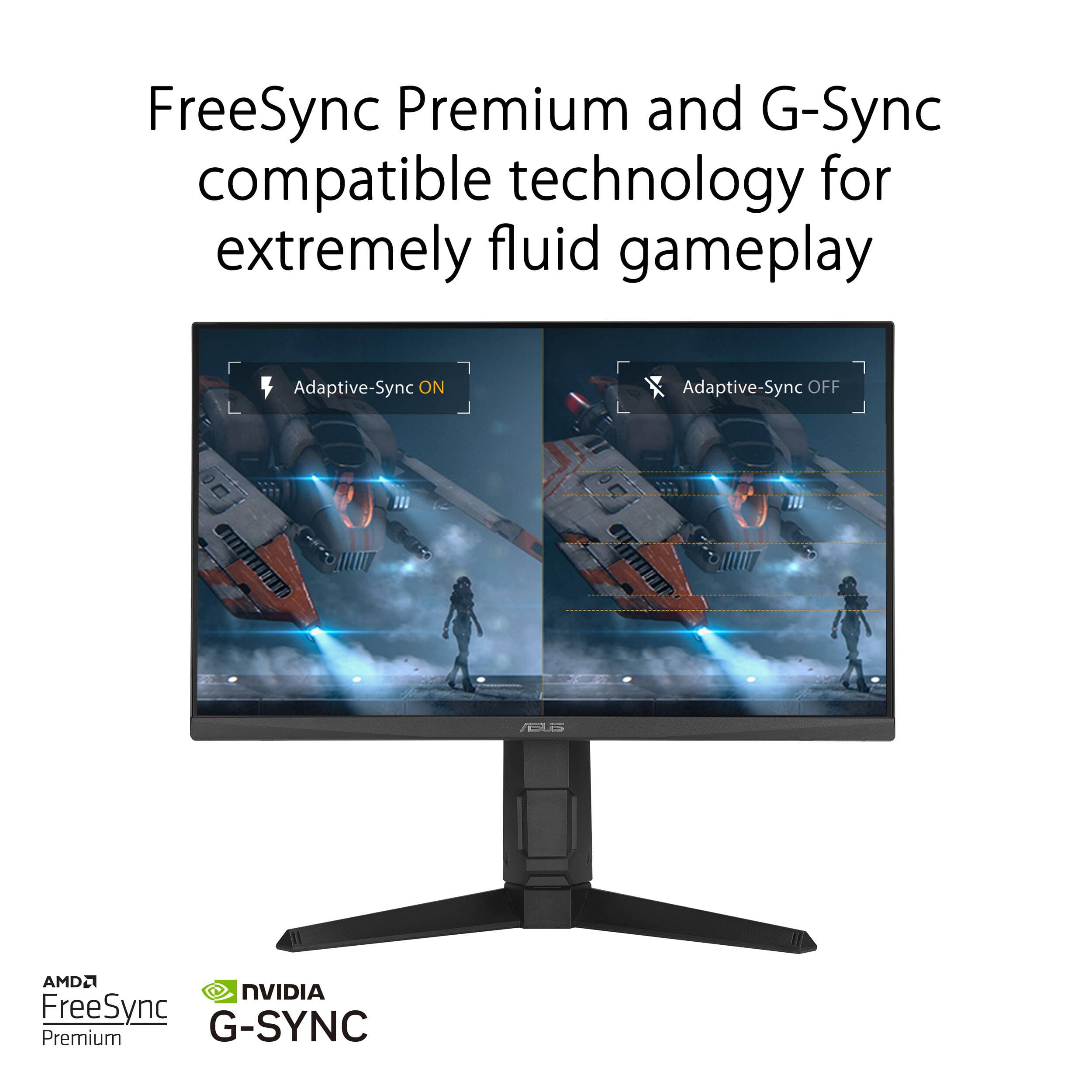 ASUS VG249QL3A 23.8-inch Full HD gaming monitor with slim bezels and height-adjustable stand