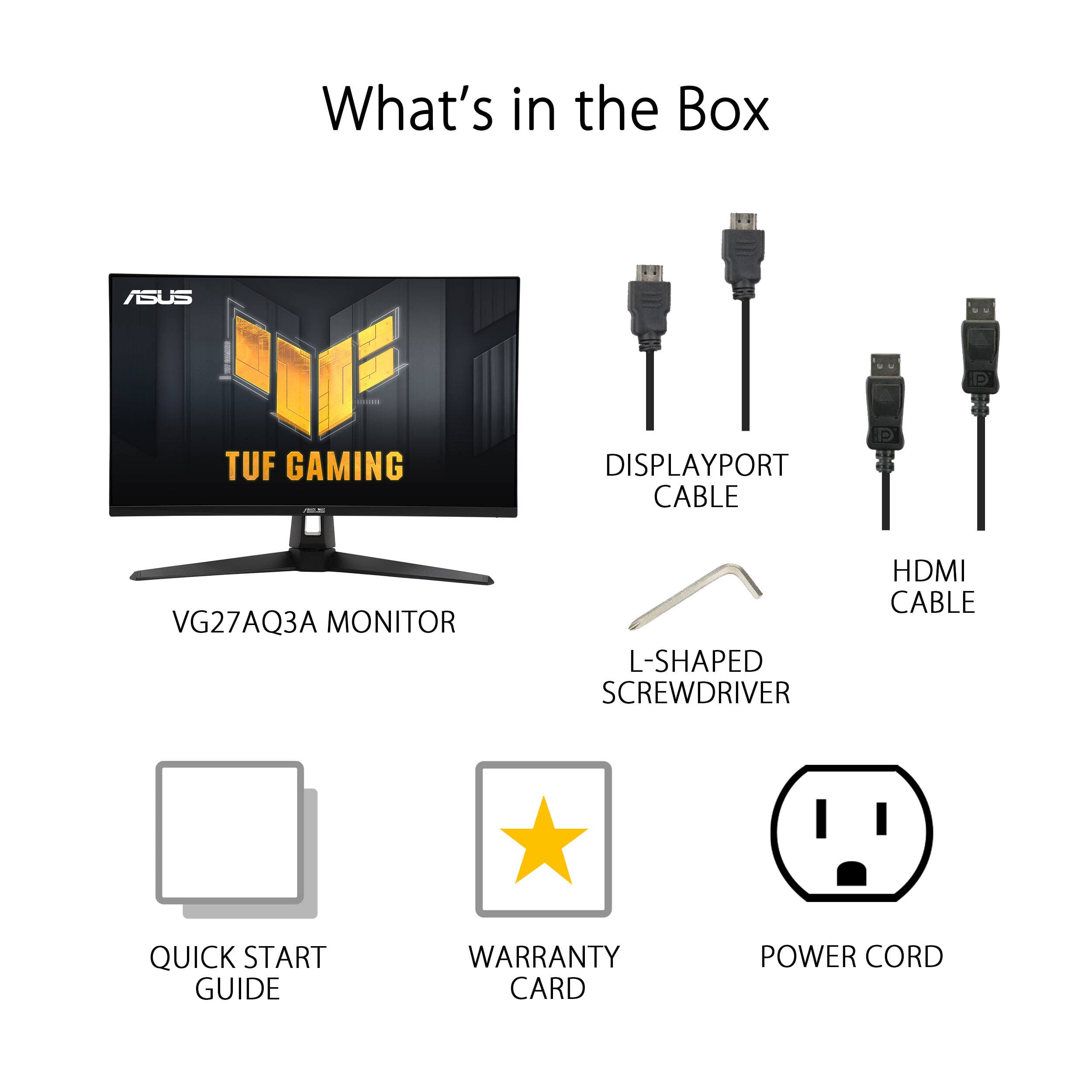 ASUS TUF Gaming VG27AQ3A 27-inch QHD Fast IPS monitor with 180 Hz refresh and HDR support