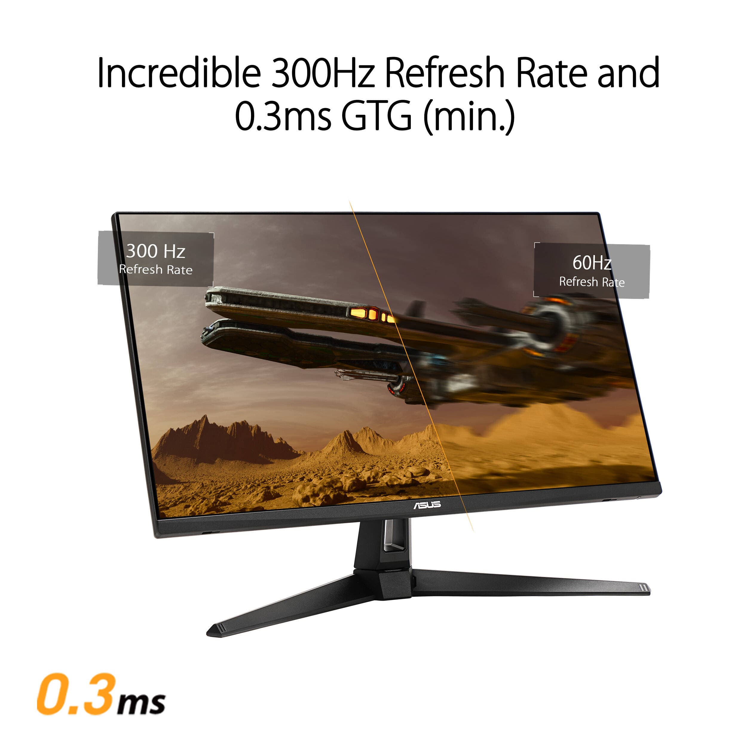ASUS TUF Gaming VG27AQM5A 27-inch QHD Fast IPS gaming monitor with 300 Hz refresh rate