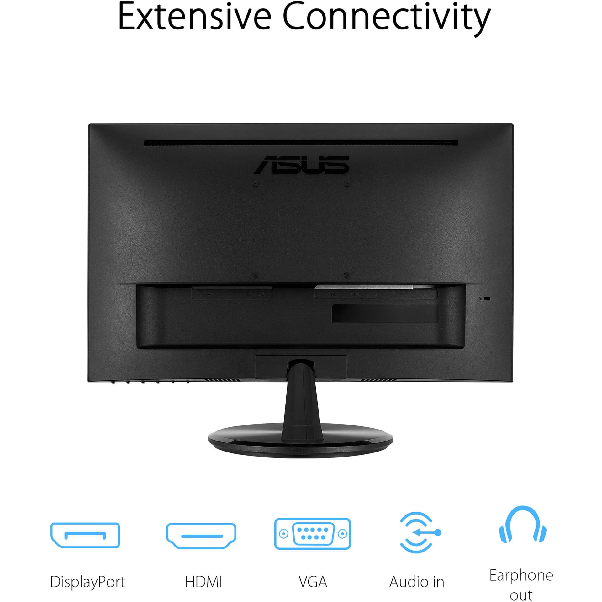 ASUS VP229Q 21.5-inch Full HD IPS monitor with frameless design and VESA mount support