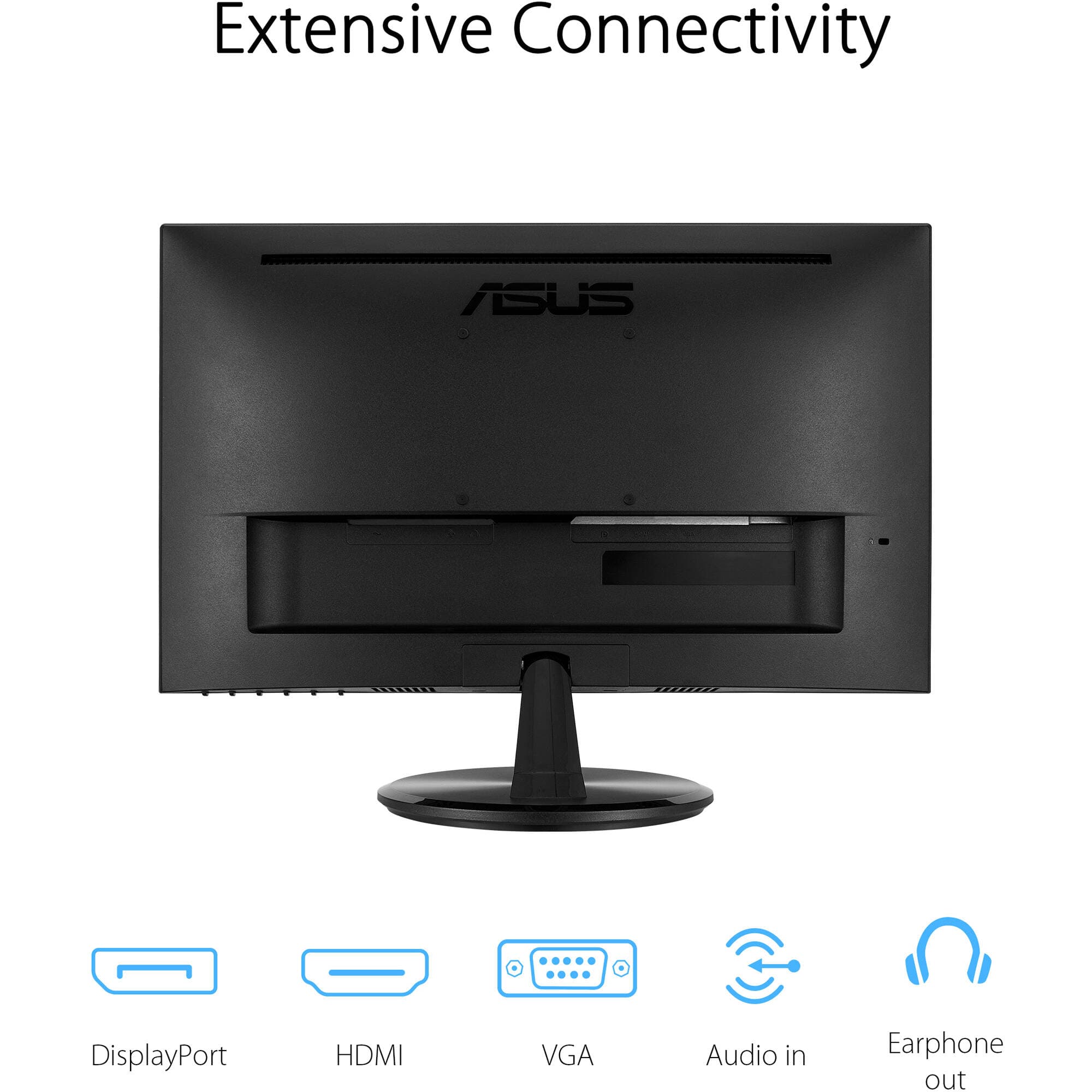 ASUS VP229Q 21.5-inch Full HD IPS monitor with frameless design and VESA mount support