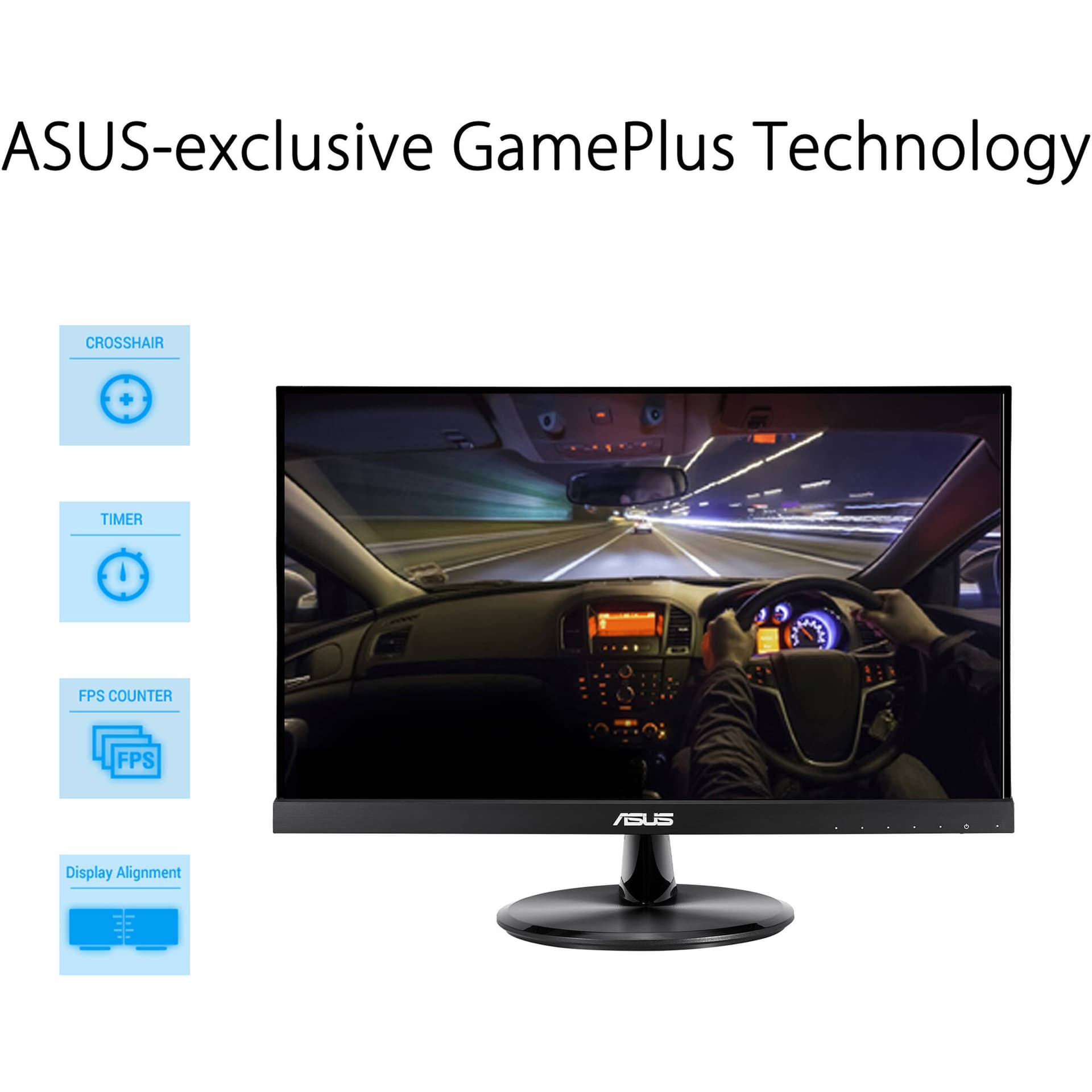 ASUS VP229Q 21.5-inch Full HD IPS monitor with frameless design and VESA mount support