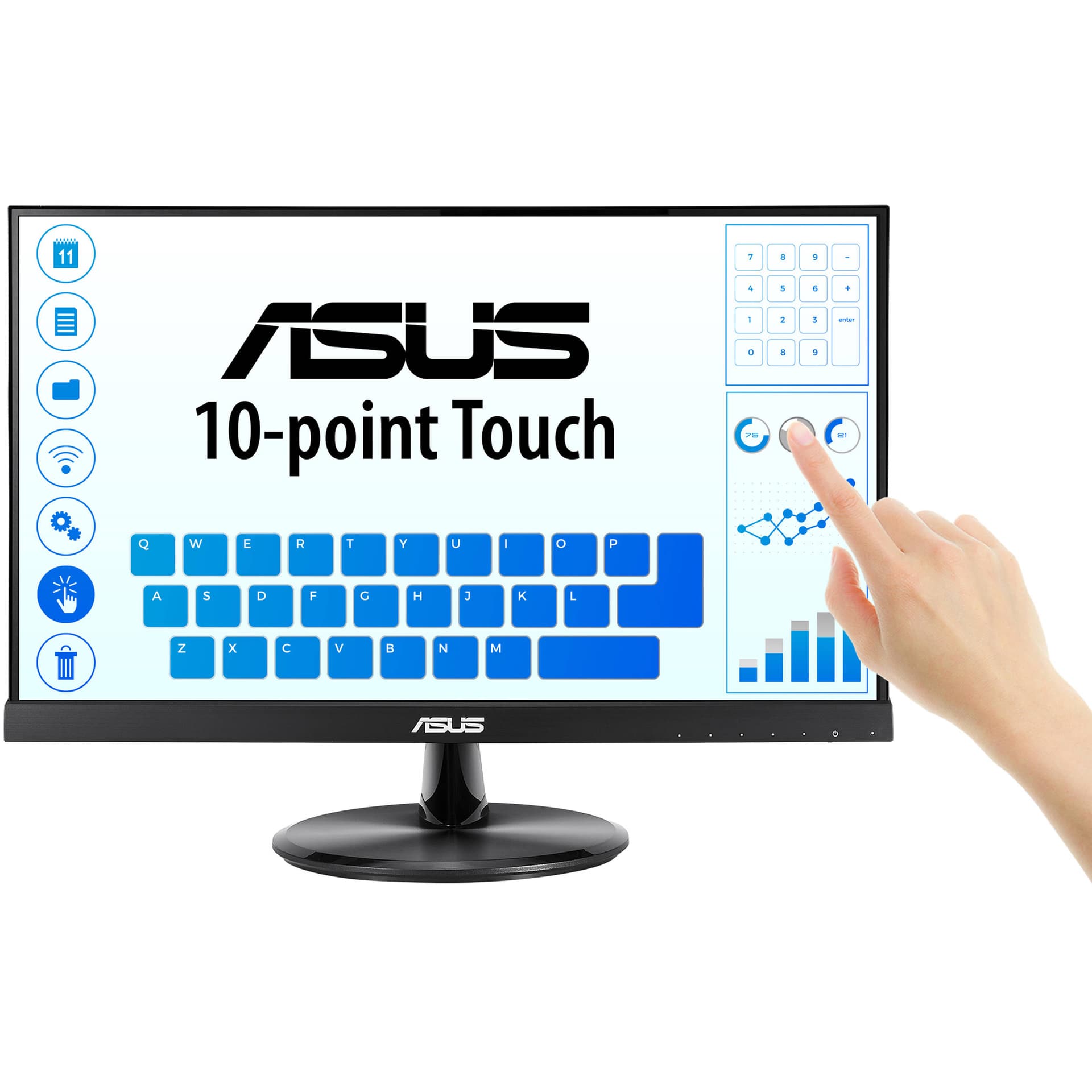 ASUS VT229H 21.5-inch Full HD IPS 10-point touch monitor with HDMI and VGA