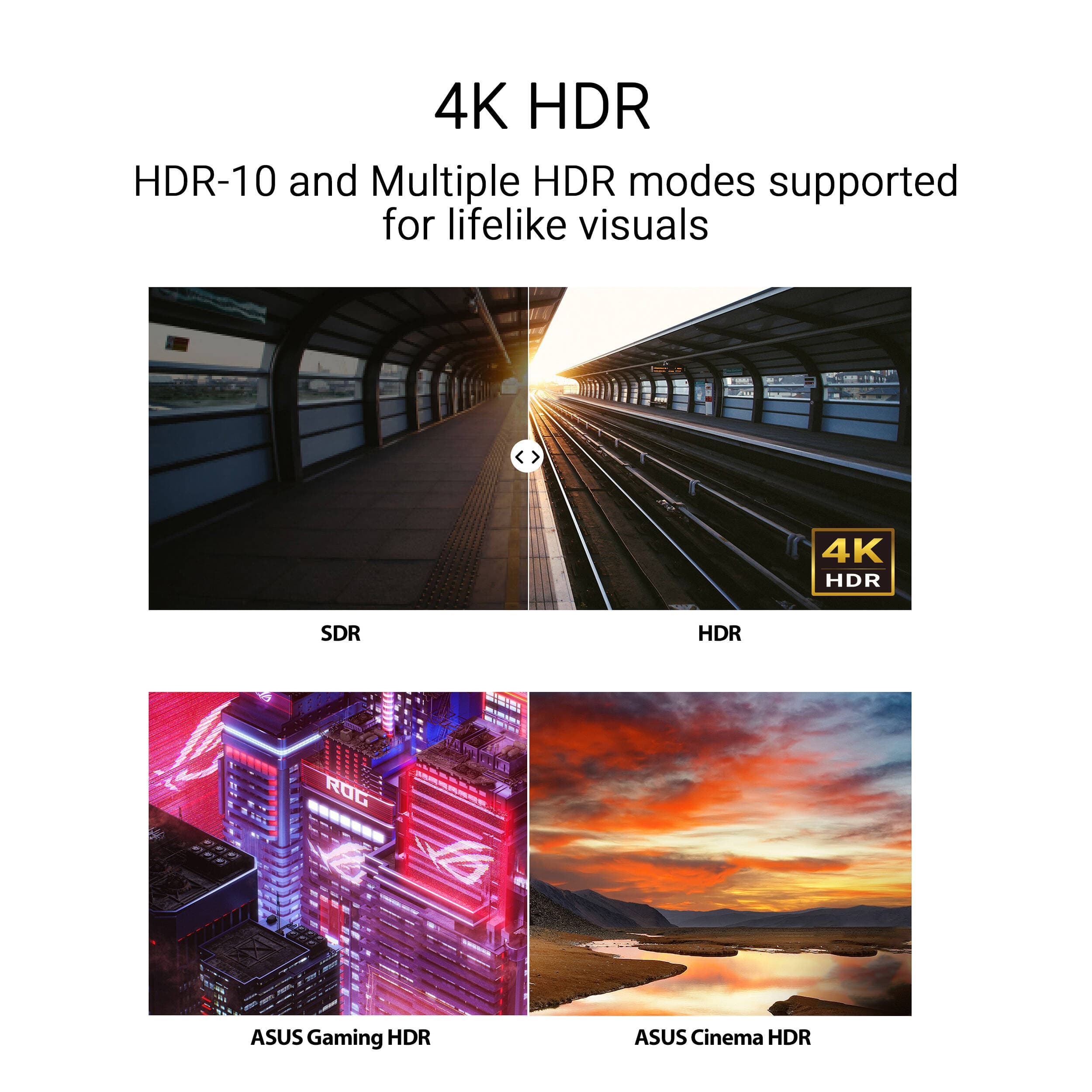 ASUS VY27UQ 27-inch 4K IPS monitor with HDR10, DisplayPort, and Eye Care Plus