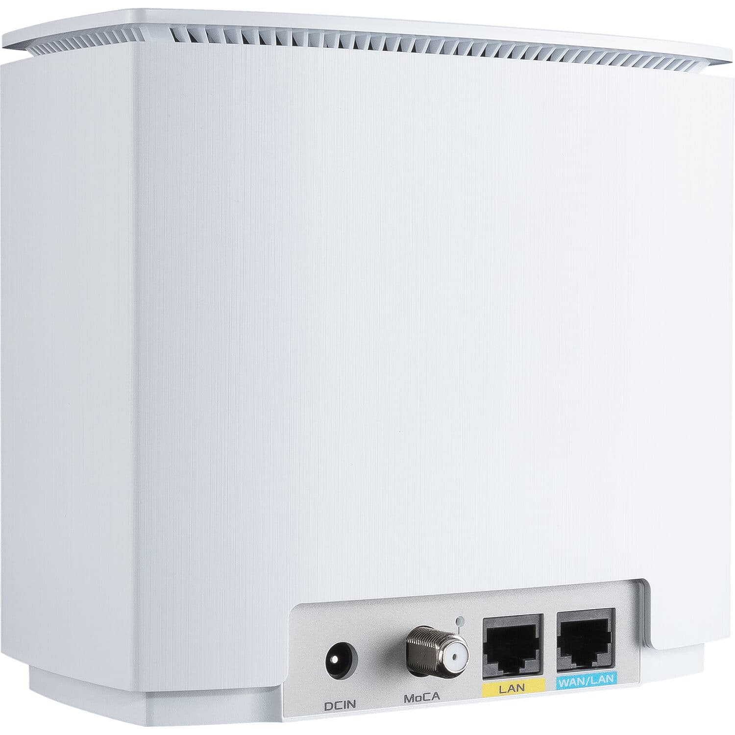 ASUS ZenWiFi AX Hybrid XC5 2-pack mesh Wi‑Fi 6 system with MoCA 2.5 for whole-home coverage