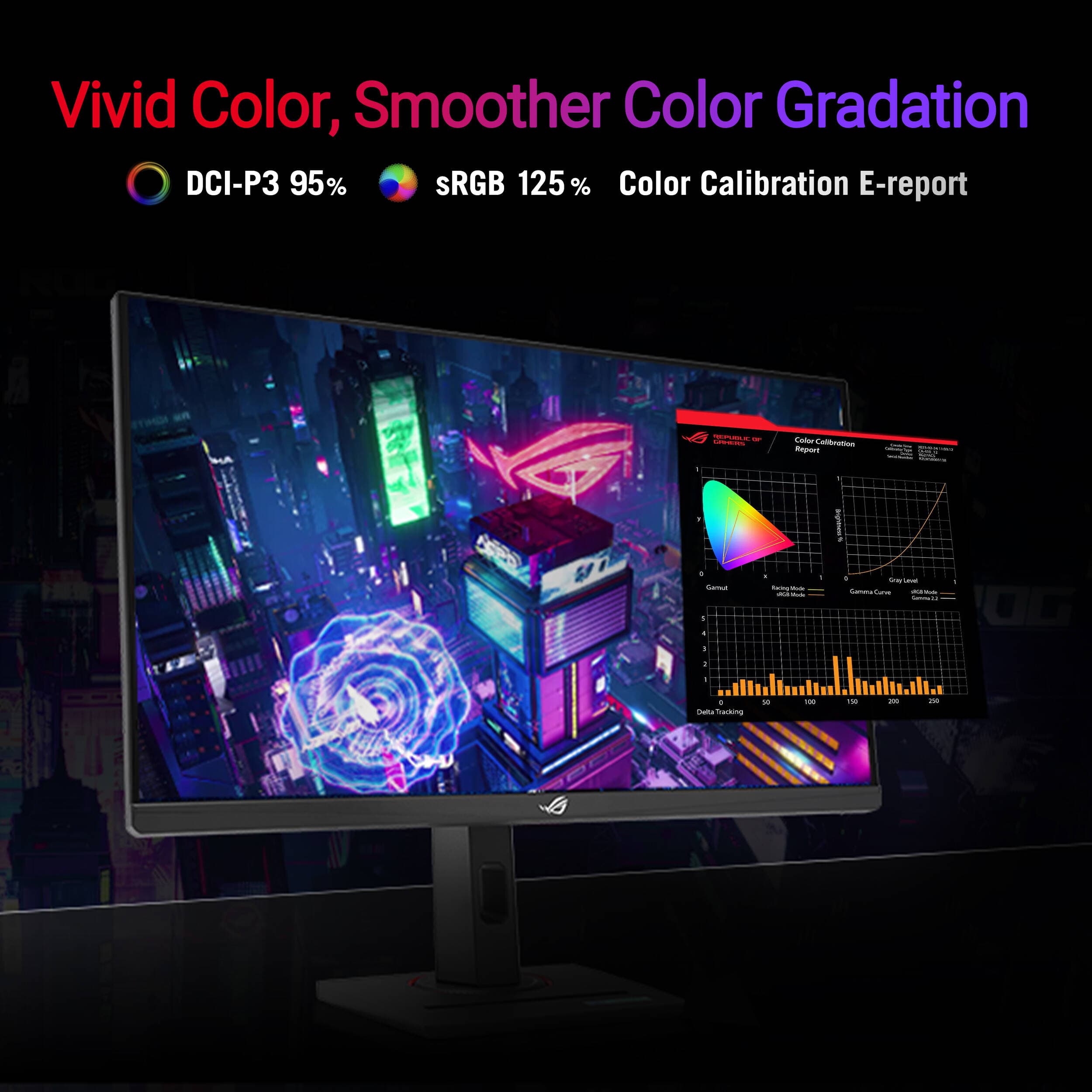 ASUS ROG Strix XG27ACMG 27-inch QHD Fast IPS gaming monitor with USB-C and adjustable stand