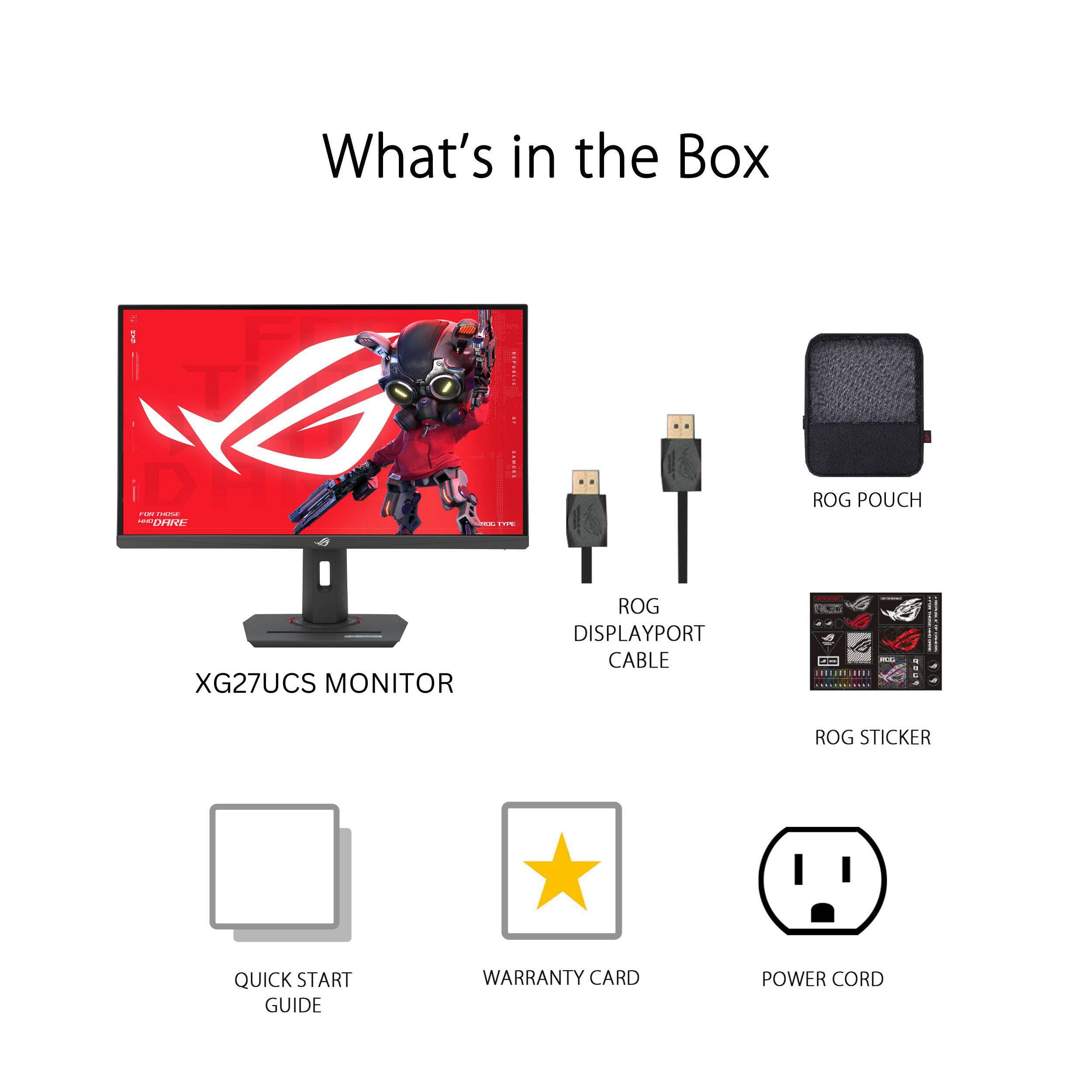 ASUS ROG Strix XG27UCS 27-inch 4K Fast IPS gaming monitor with HDR400