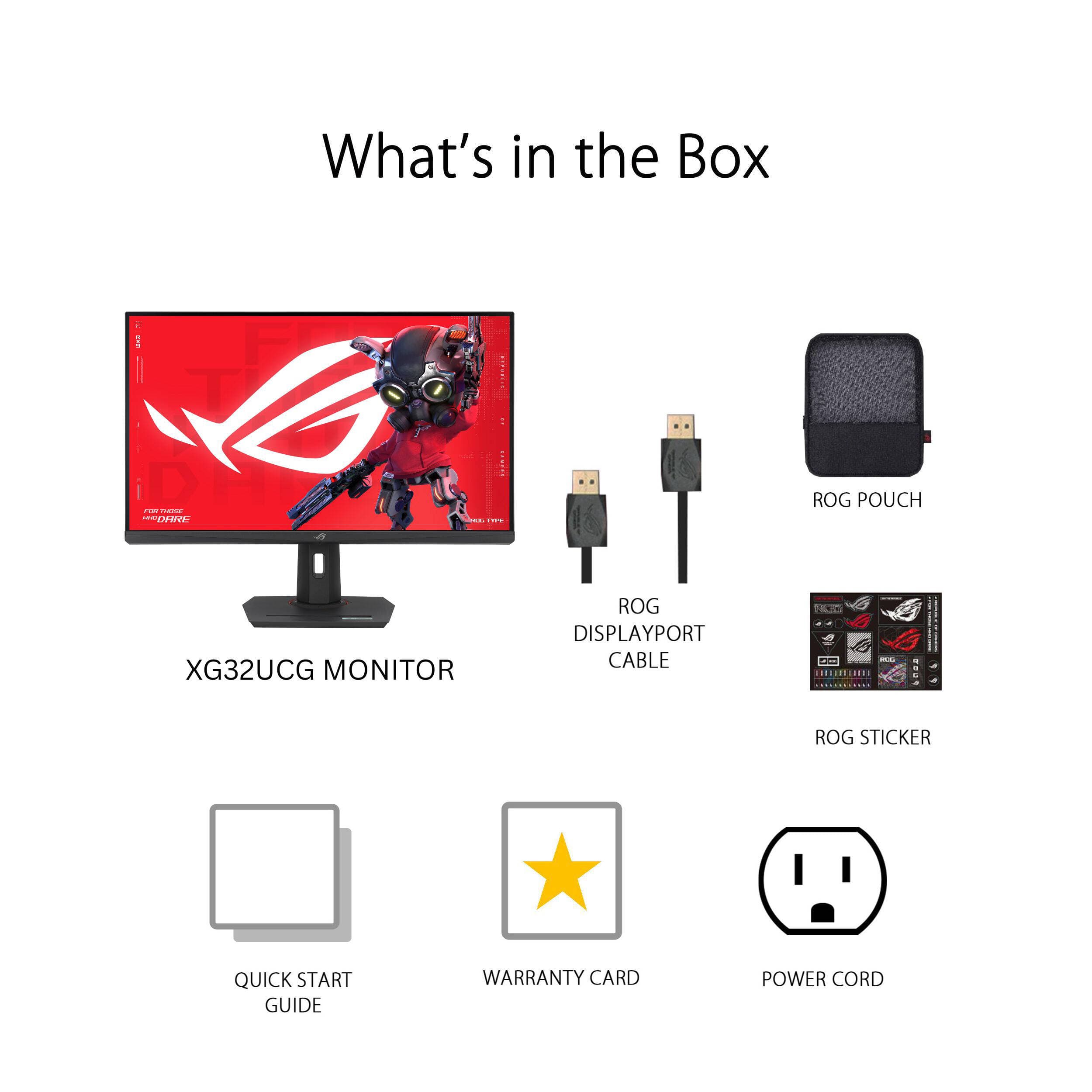 ASUS ROG Strix XG32UCG 32-inch 4K gaming monitor with Fast IPS panel and dual-mode refresh