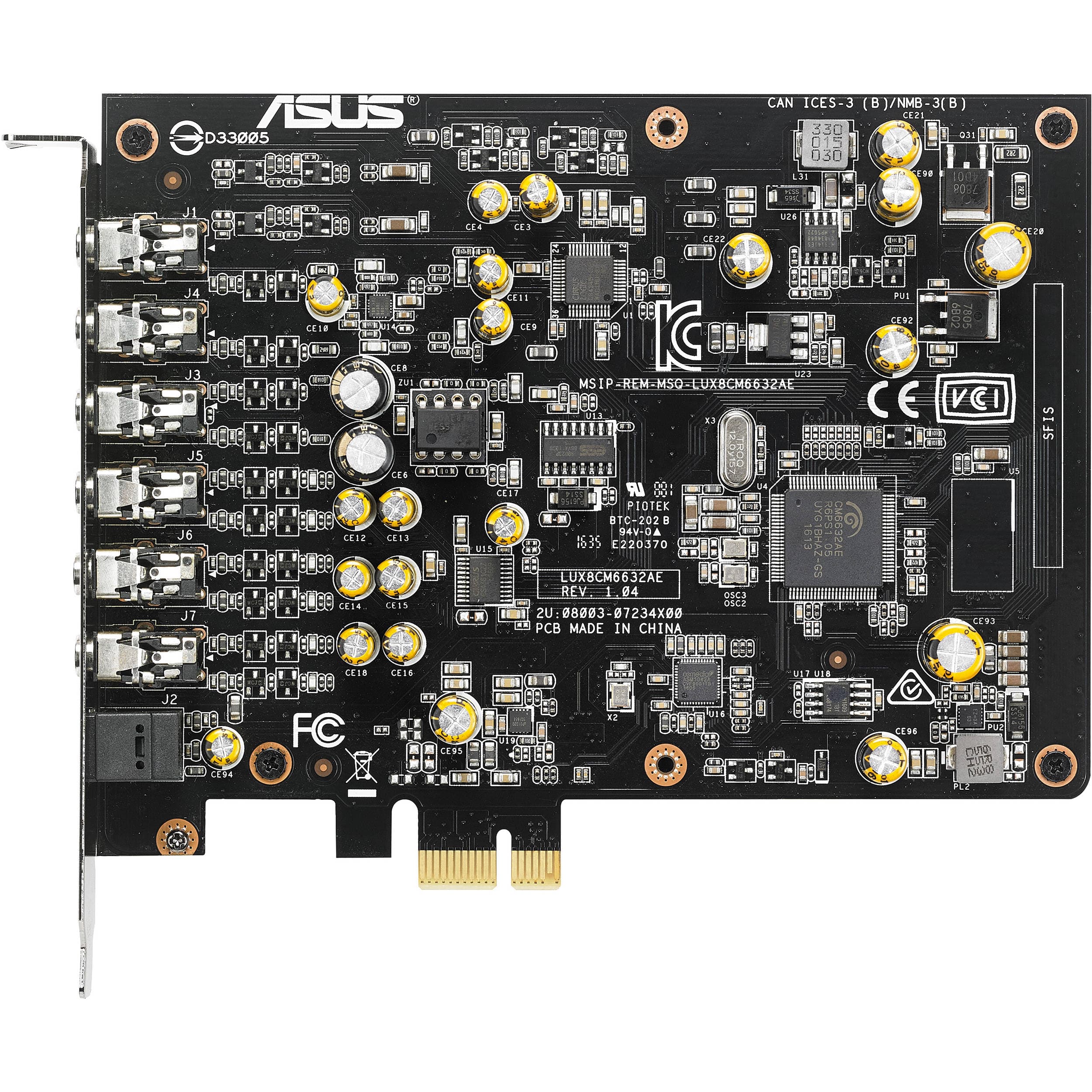 ASUS Xonar AE PCIe sound card for 7.1-channel 192 kHz/24-bit hi-res audio