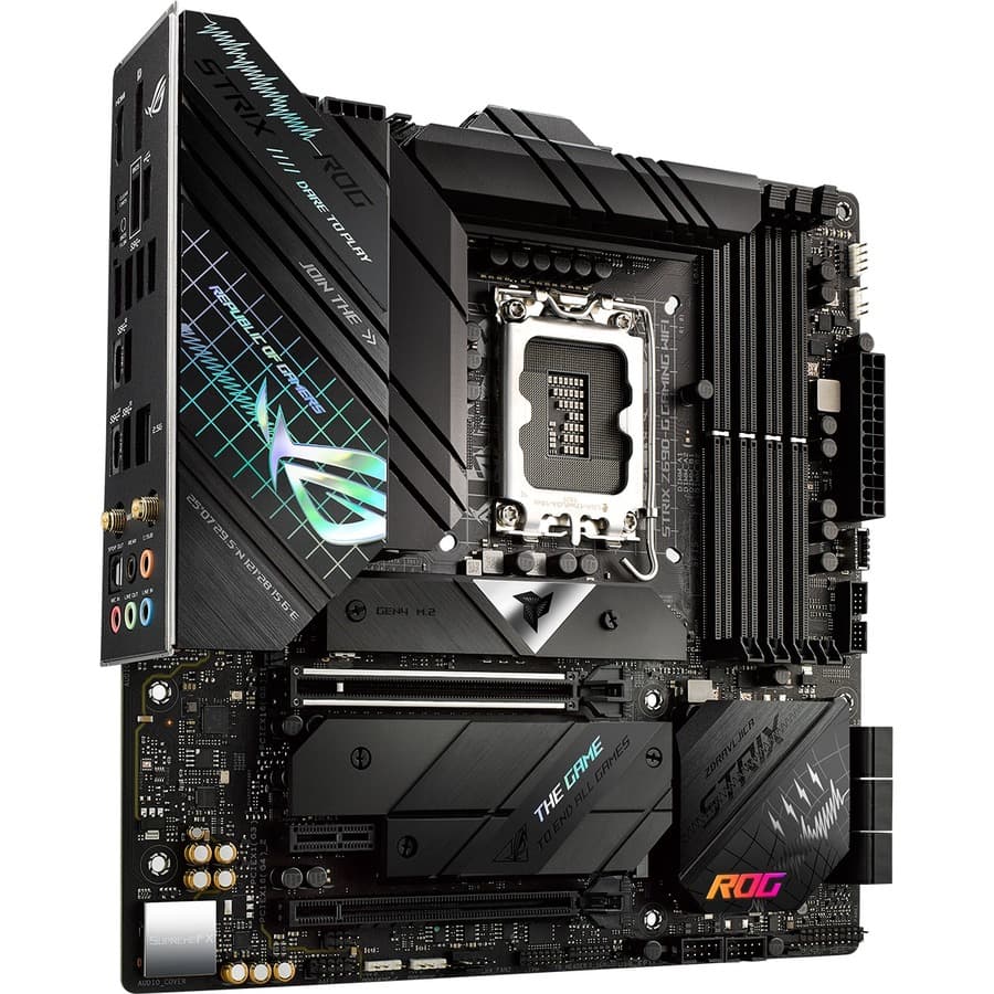 ASUS ROG STRIX Z690-G GAMING WIFI micro-ATX motherboard with DDR5, WiFi 6, and 2.5 Gb Ethernet