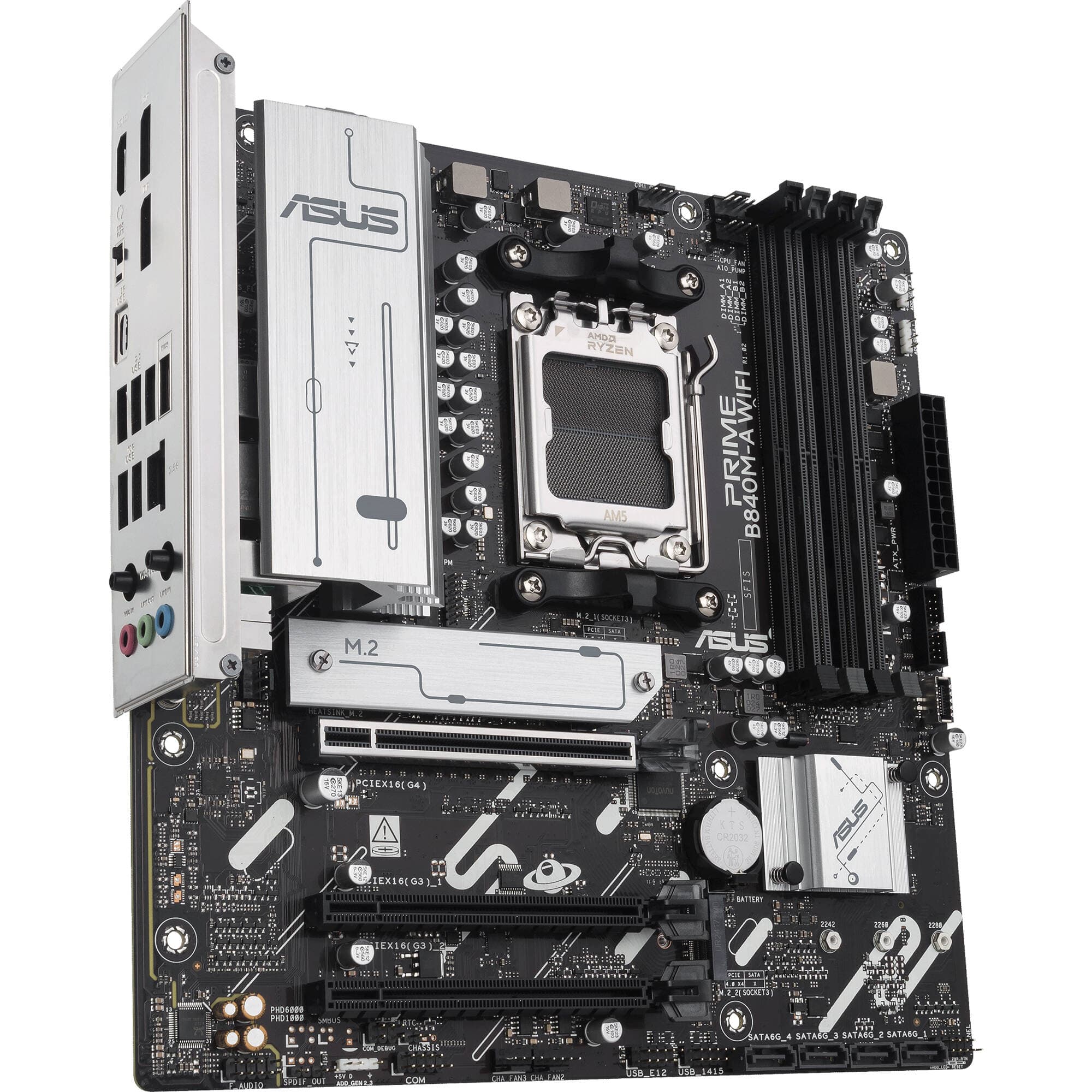 ASUS PRIME B840M-A WIFI-CSM Motherboard, B840, AM5, mATX | Wi-Fi 6E, DDR5