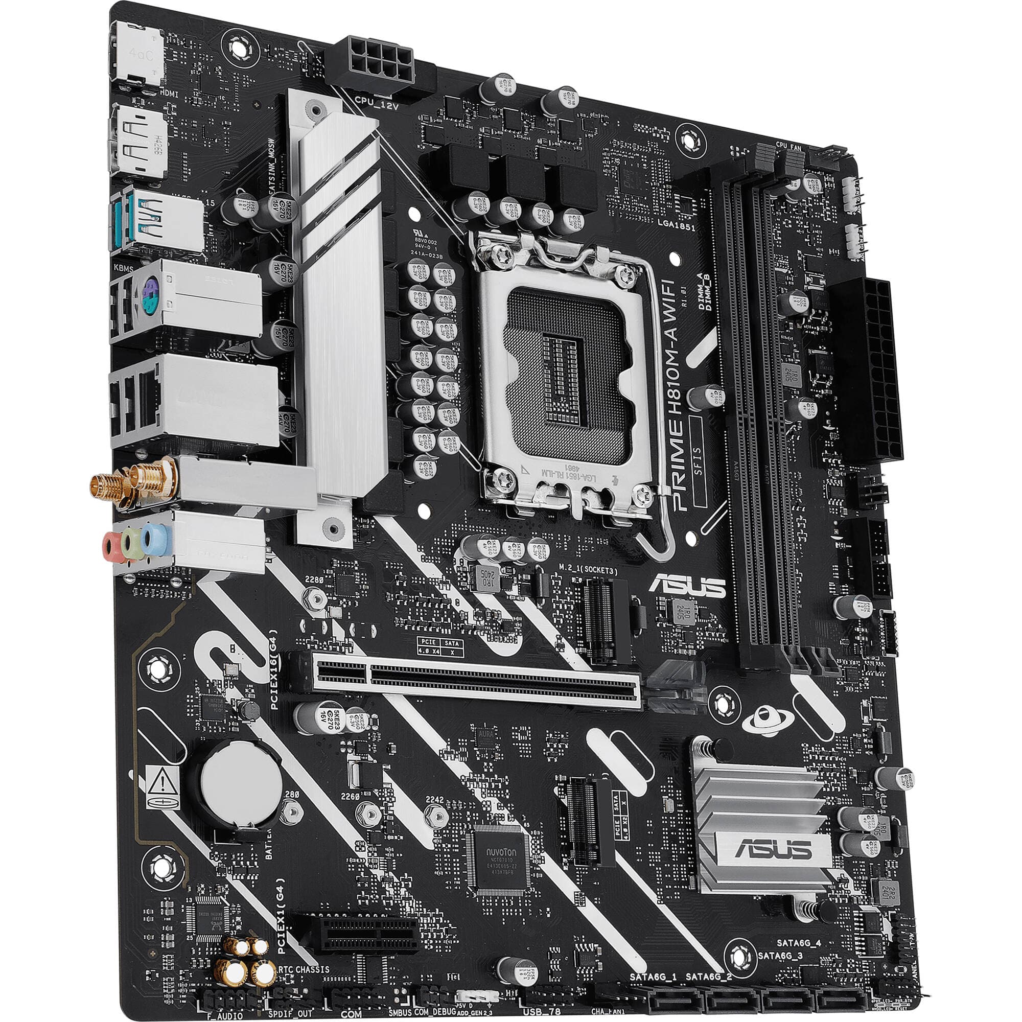 ASUS PRIME H810M-A WIFI-CSM Intel H810 mATX Motherboard | Wi-Fi 6, DDR5